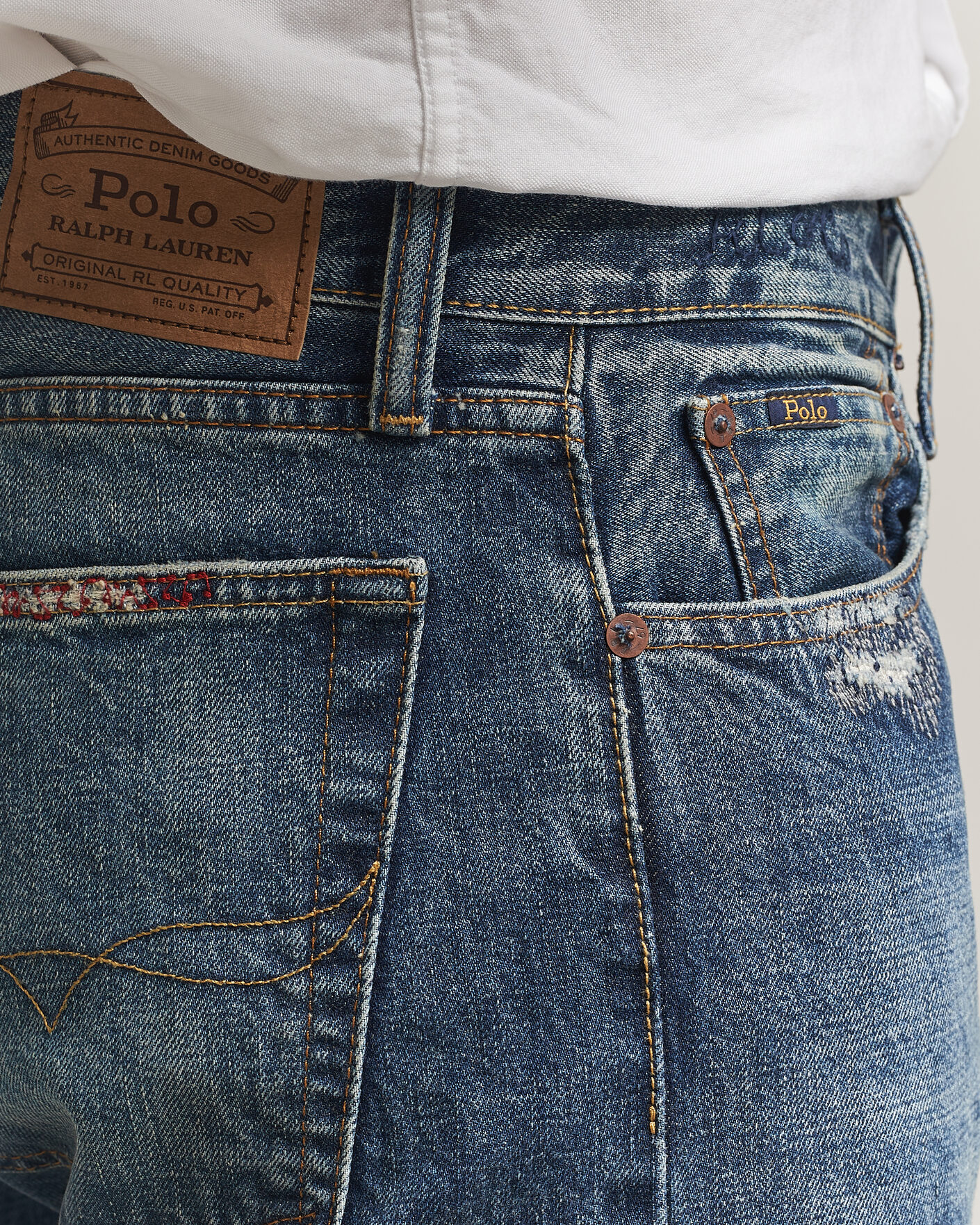 Herre | Jeans | Polo Ralph Lauren | Straight Fit Rigid Denim Jeans Rhinebeck