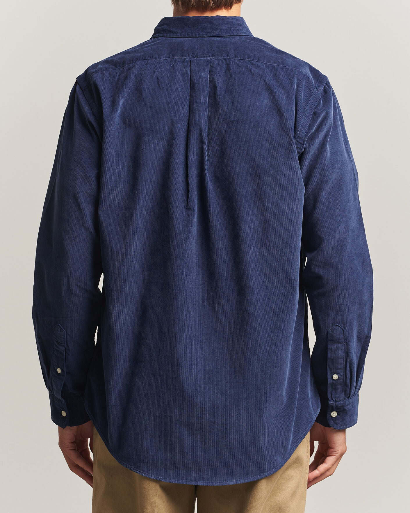 Herre | Skjorter | Polo Ralph Lauren | Custom Fit BD Corduroy Shirt Newport Navy