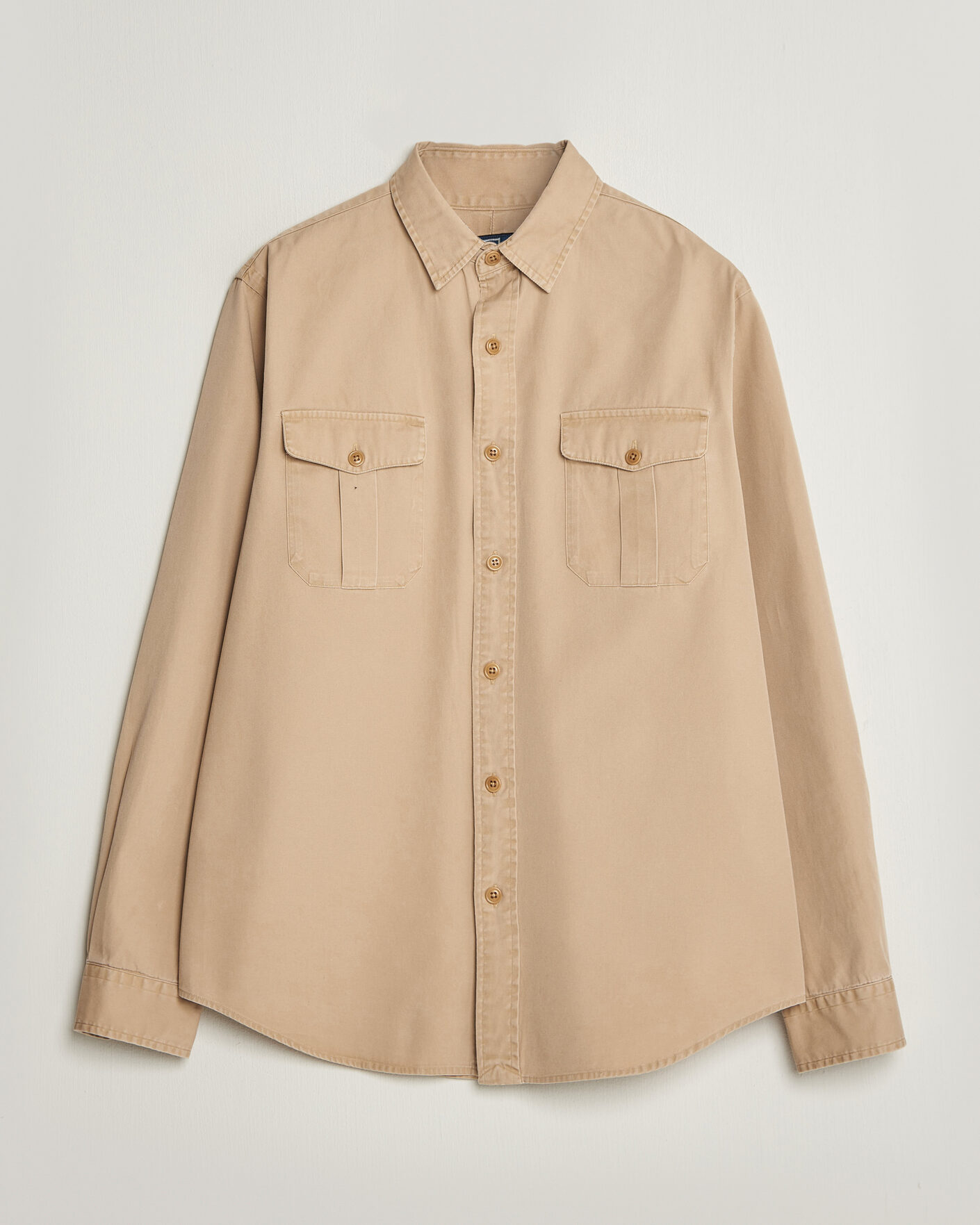 Herre | Skjorter | Polo Ralph Lauren | Litchfield Washed Chino Overshirt Vintage Khaki