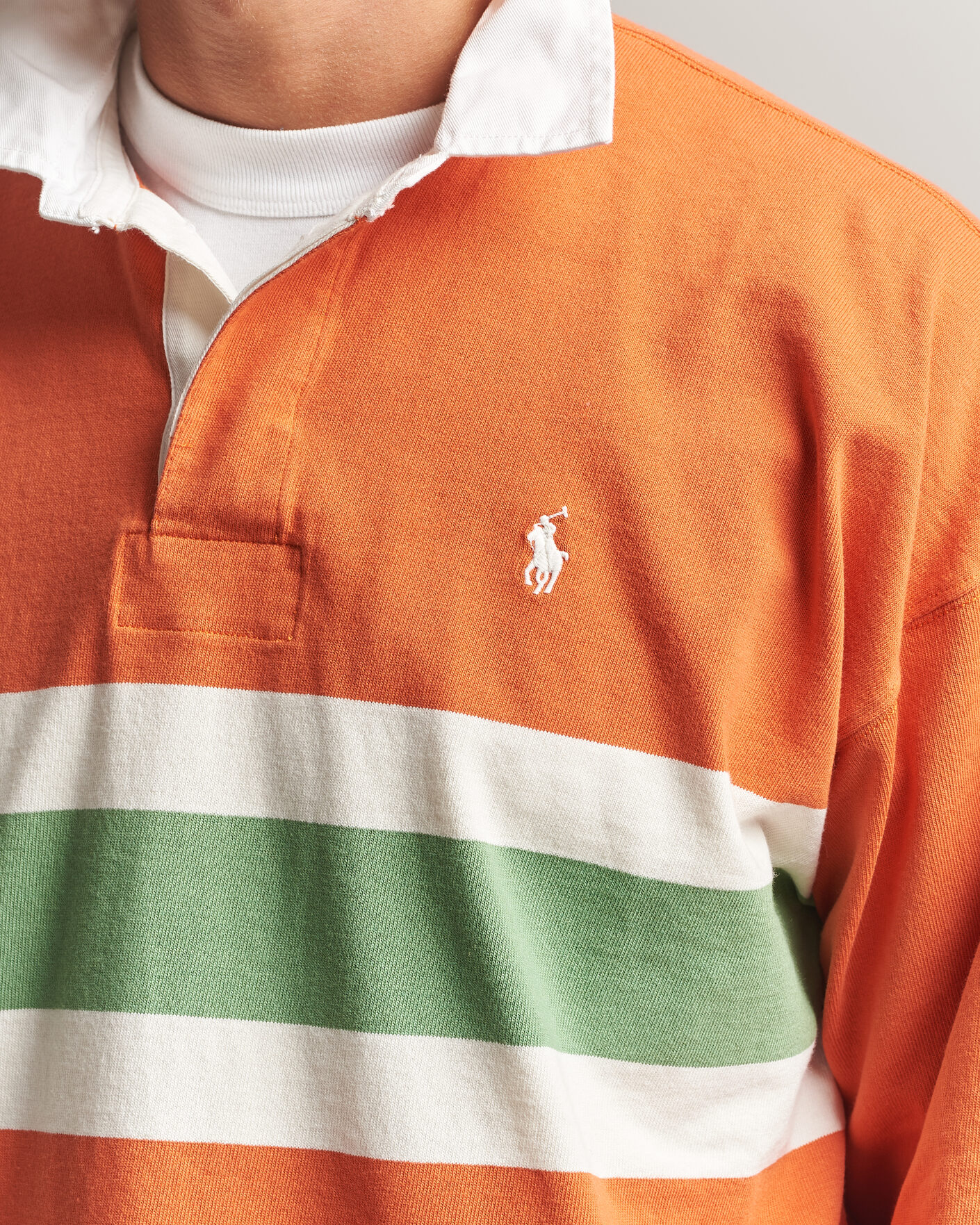 Herre | Trøjer | Polo Ralph Lauren | Knitted Jersey Rugby Shirt Solar Sky Multi