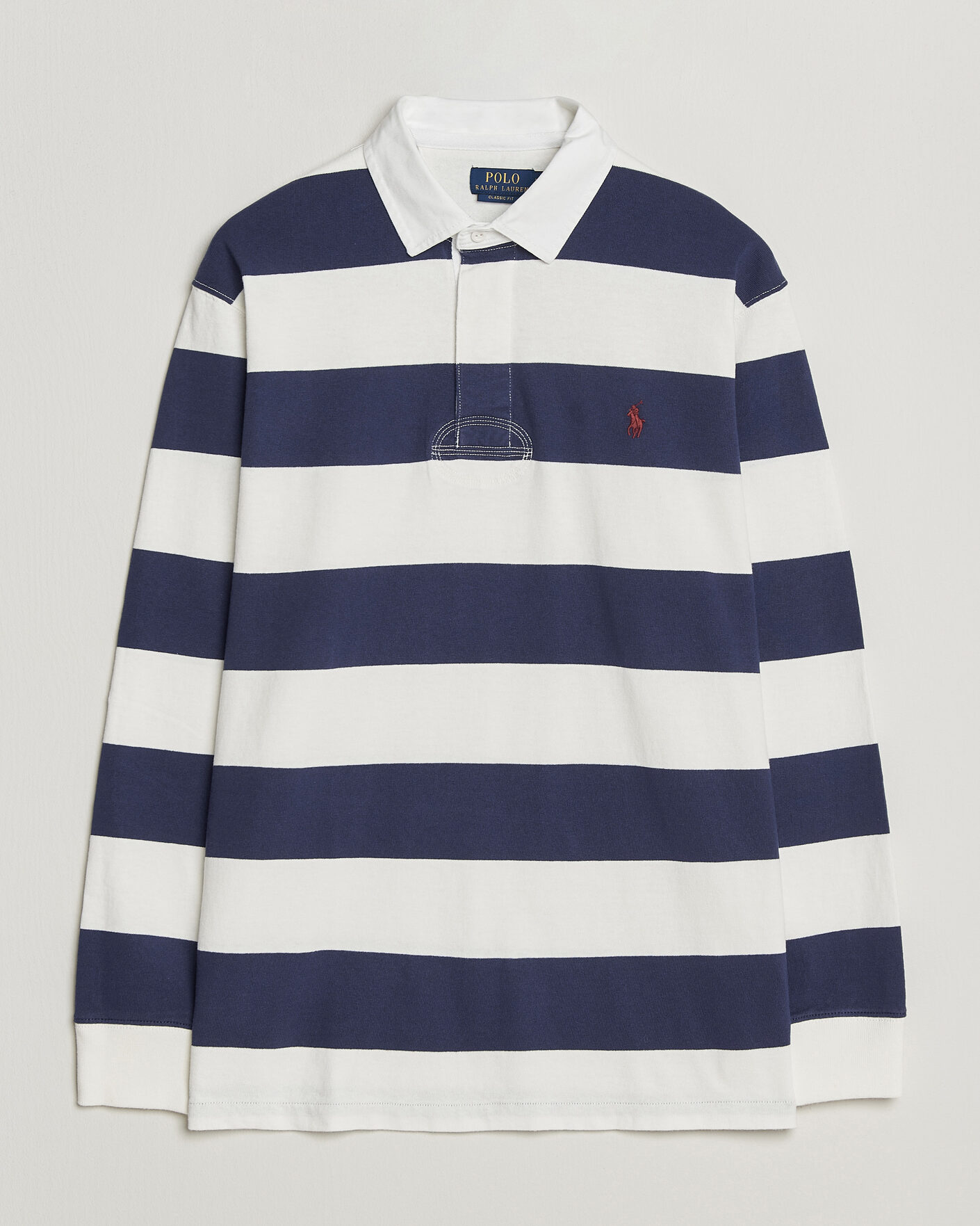 Herre | Trøjer | Polo Ralph Lauren | Striped Jersey Rugger Cream/Navy