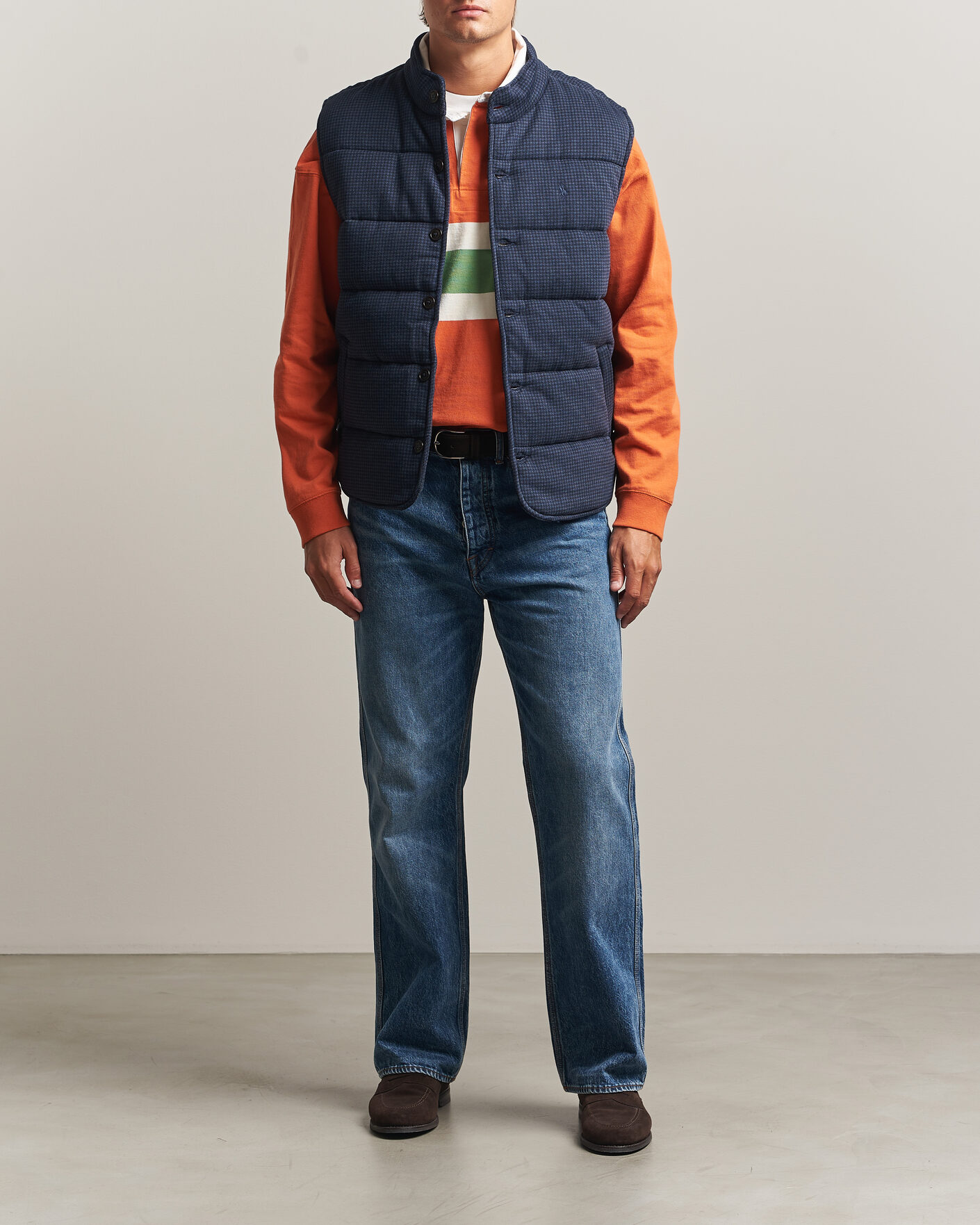 Herre | Trøjer | Polo Ralph Lauren | Double Knitted Jaquard Vest Navy