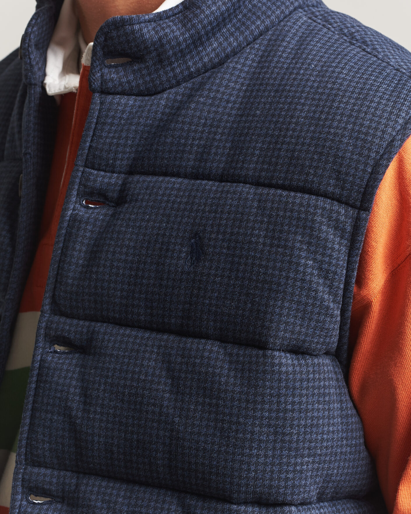 Herre | Trøjer | Polo Ralph Lauren | Double Knitted Jaquard Vest Navy