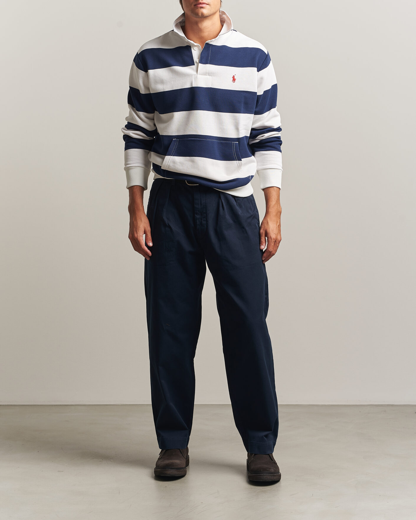 Herre | Trøjer | Polo Ralph Lauren | Rugby Shirt Newport Navy/White