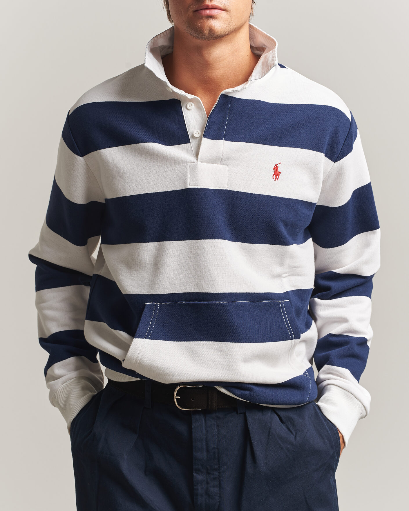 Herre | Trøjer | Polo Ralph Lauren | Rugby Shirt Newport Navy/White