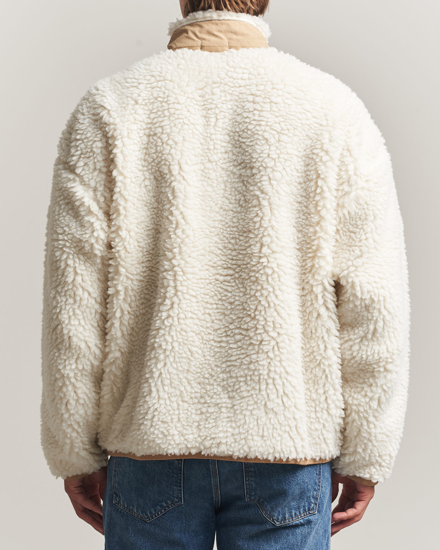 Herre | Trøjer | Polo Ralph Lauren | Shaggy Hi Pile Full Zip Clubhouse Cream