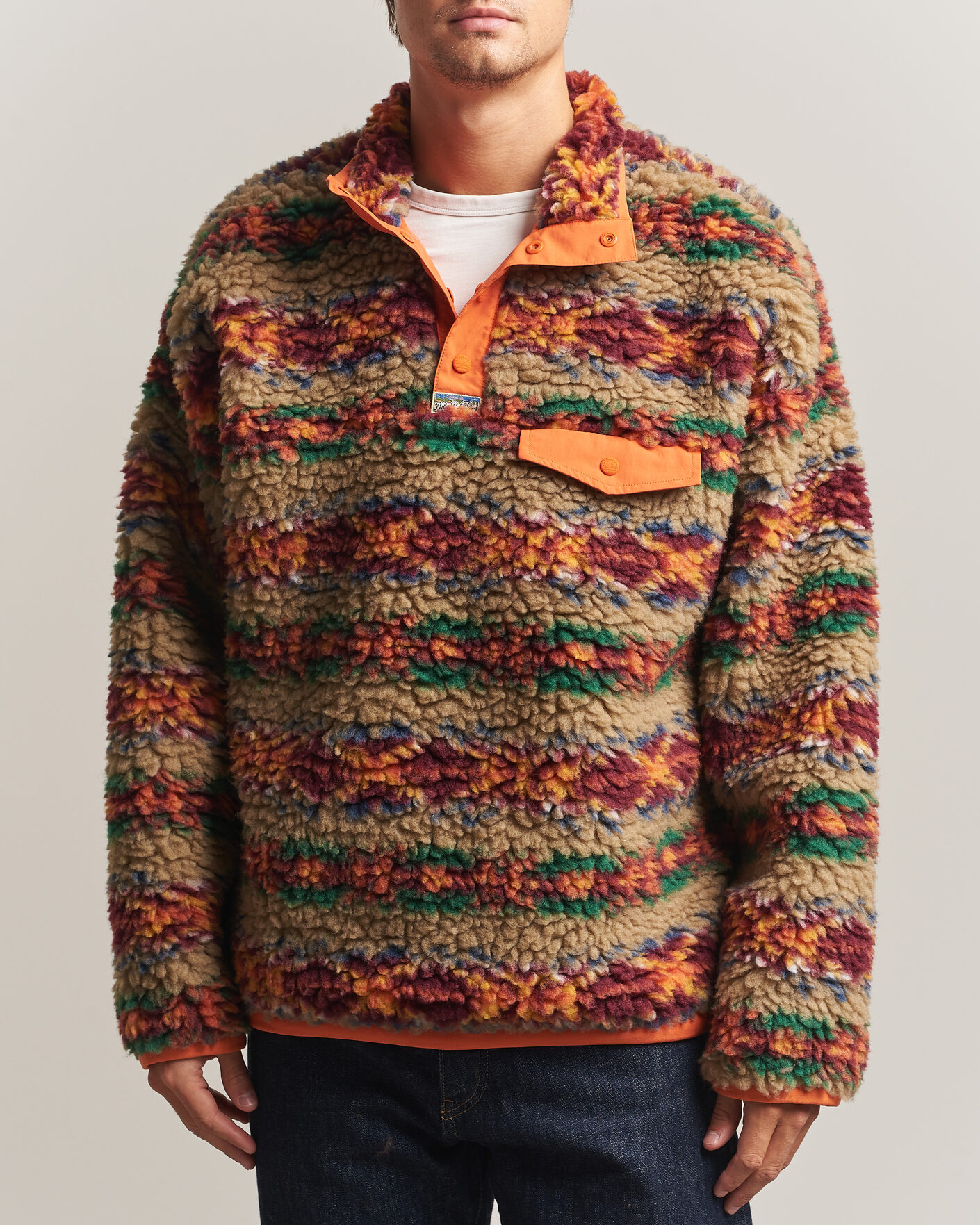 Herre | Trøjer | Polo Ralph Lauren | Shaggy Hi Pile Red Rock Fairisle