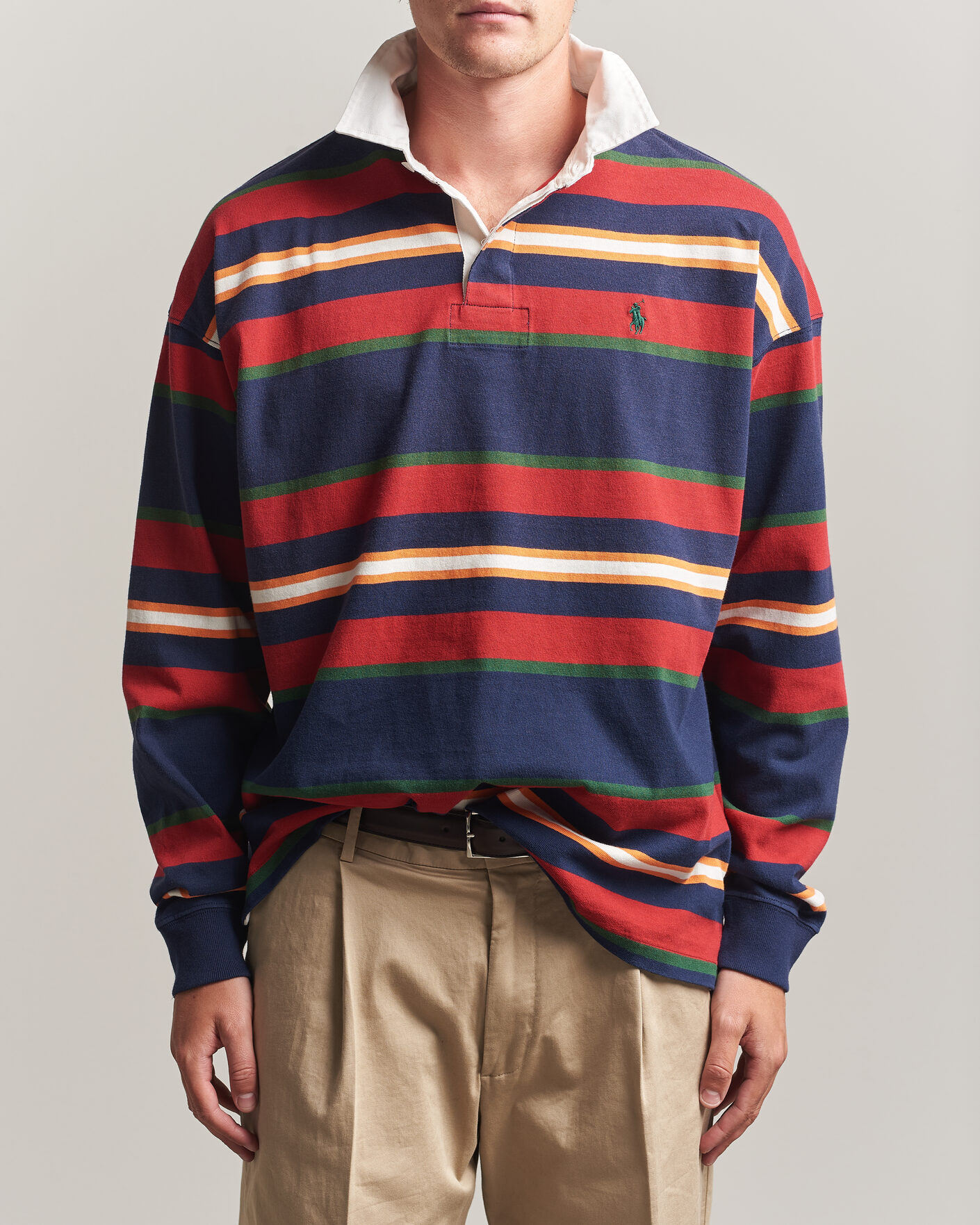 Herre | Trøjer | Polo Ralph Lauren | Knitted Rugby Pullover Newport Navy Multi