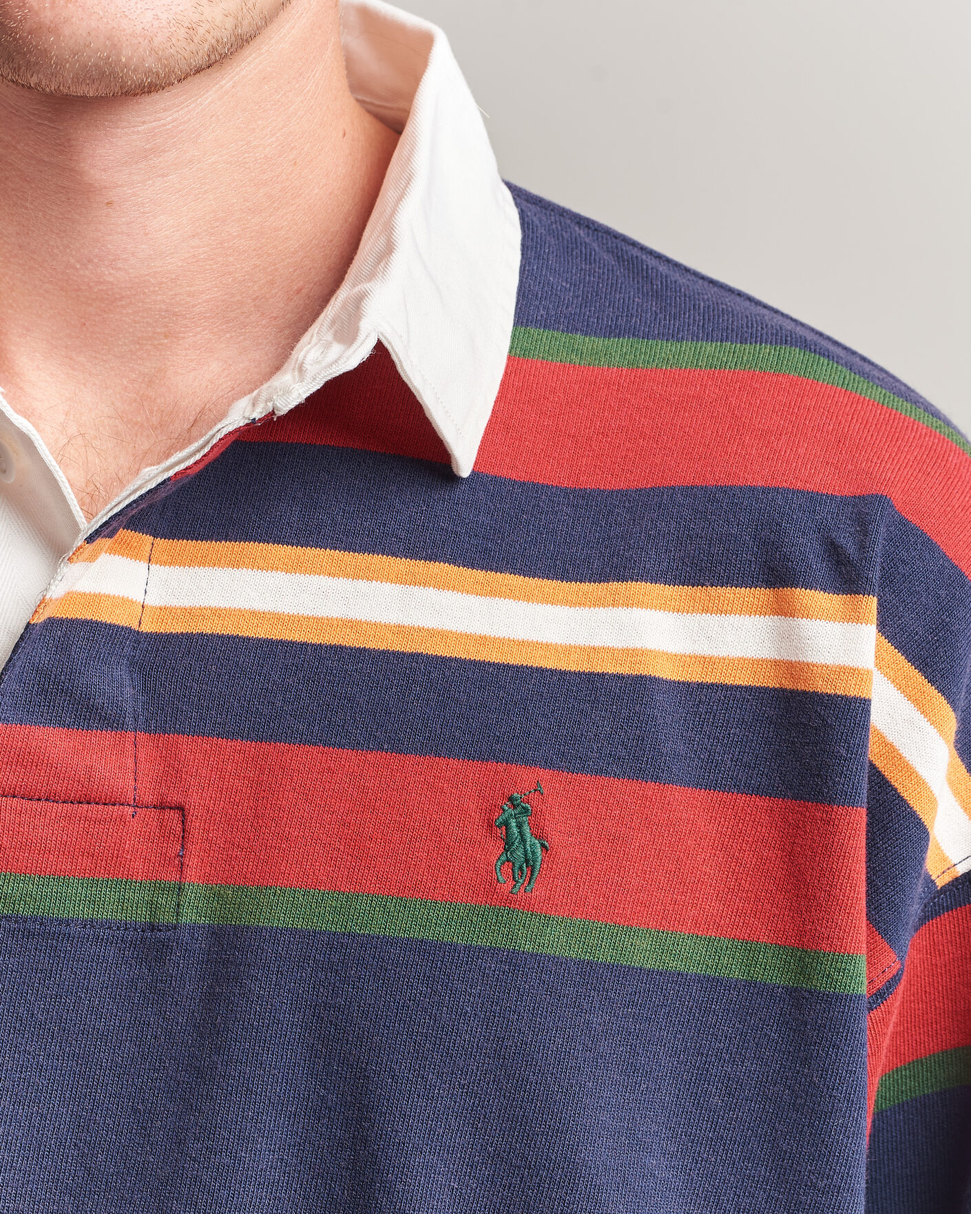 Herre | Trøjer | Polo Ralph Lauren | Knitted Rugby Pullover Newport Navy Multi