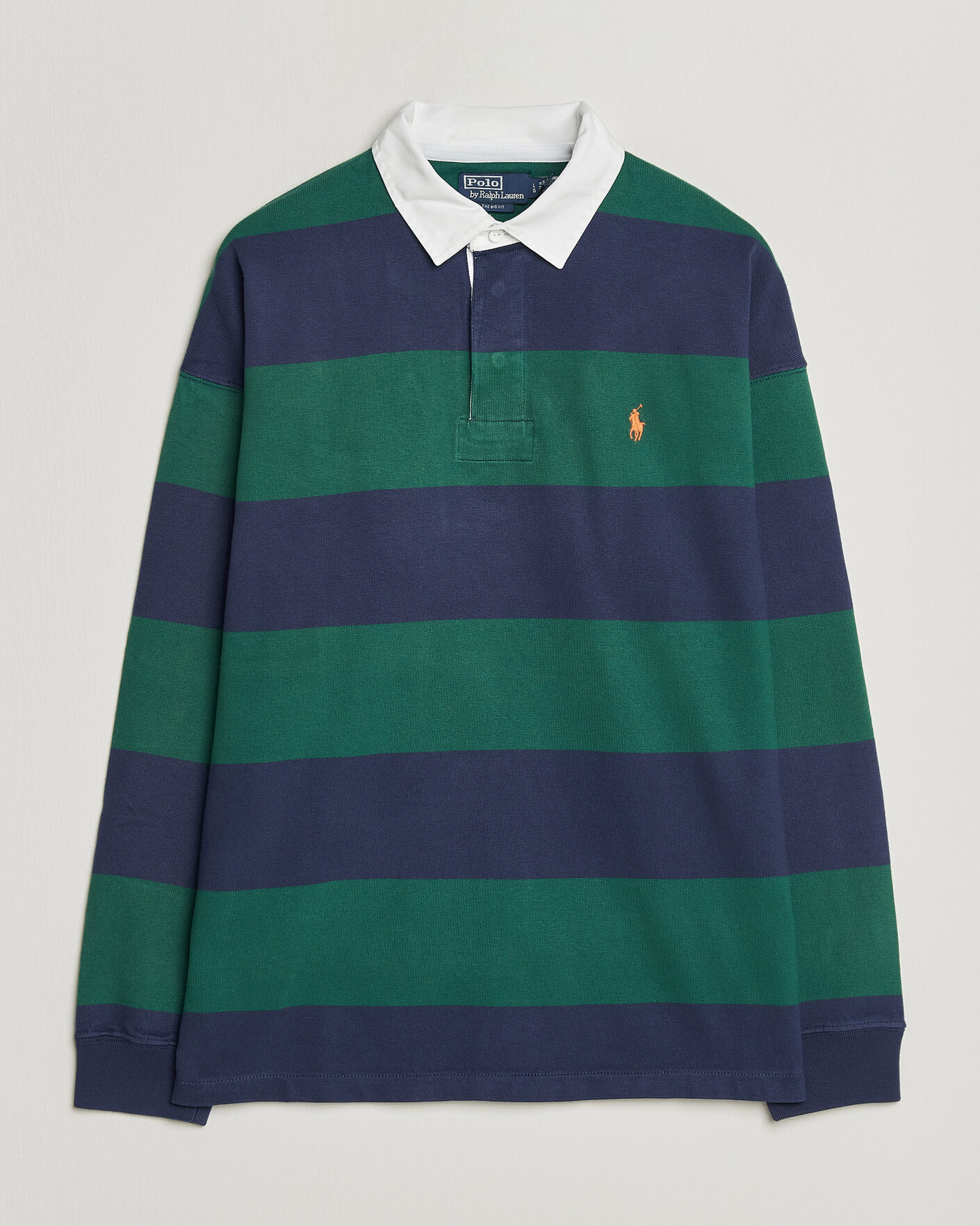 Herre | Trøjer | Polo Ralph Lauren | Jersey Knitted Rugby Pullover Green/Cobolt