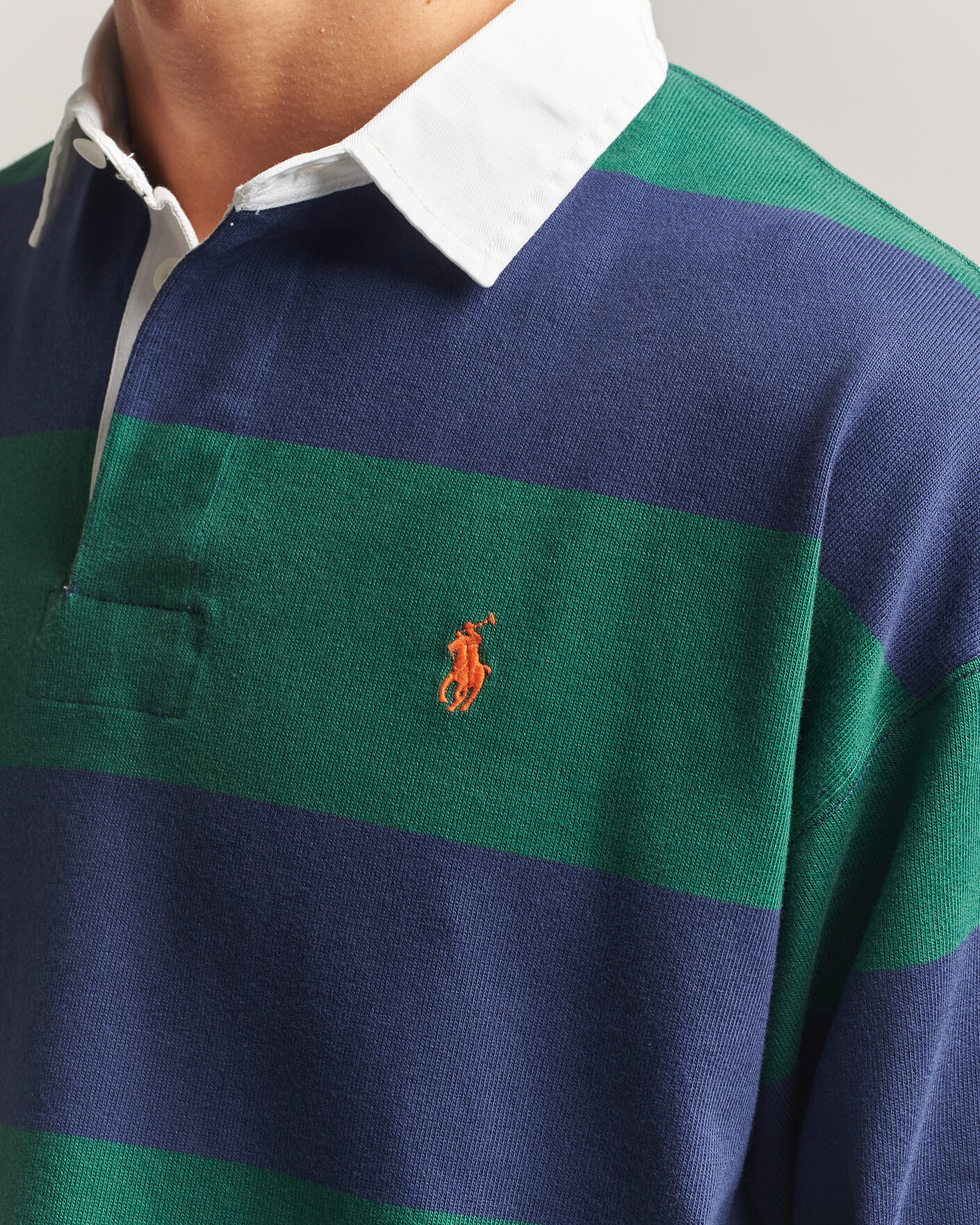 Herre | Trøjer | Polo Ralph Lauren | Jersey Knitted Rugby Pullover Green/Cobolt