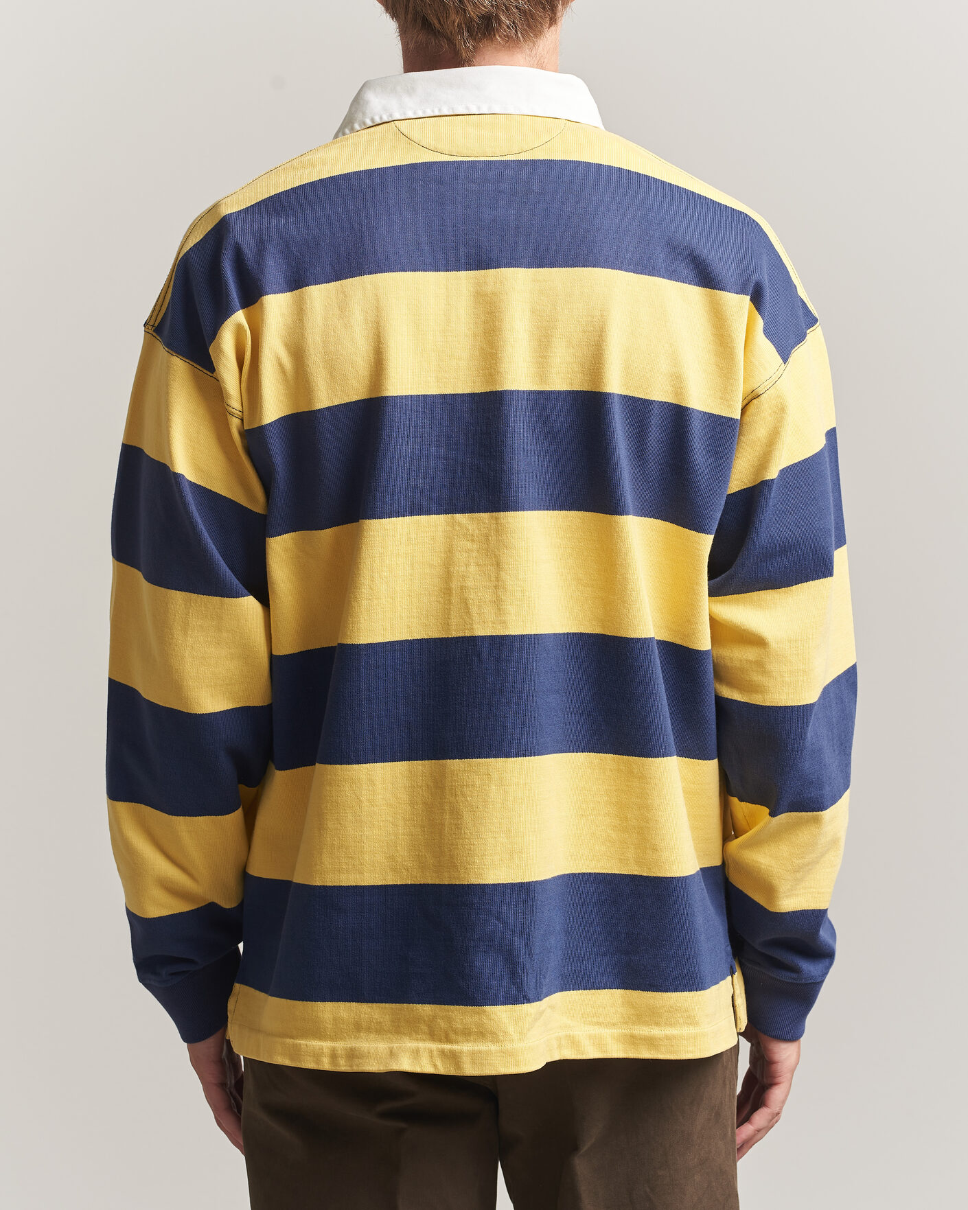 Herre | Trøjer | Polo Ralph Lauren | Jersey Knitted Rugby Pullover Yellow/Cobolt