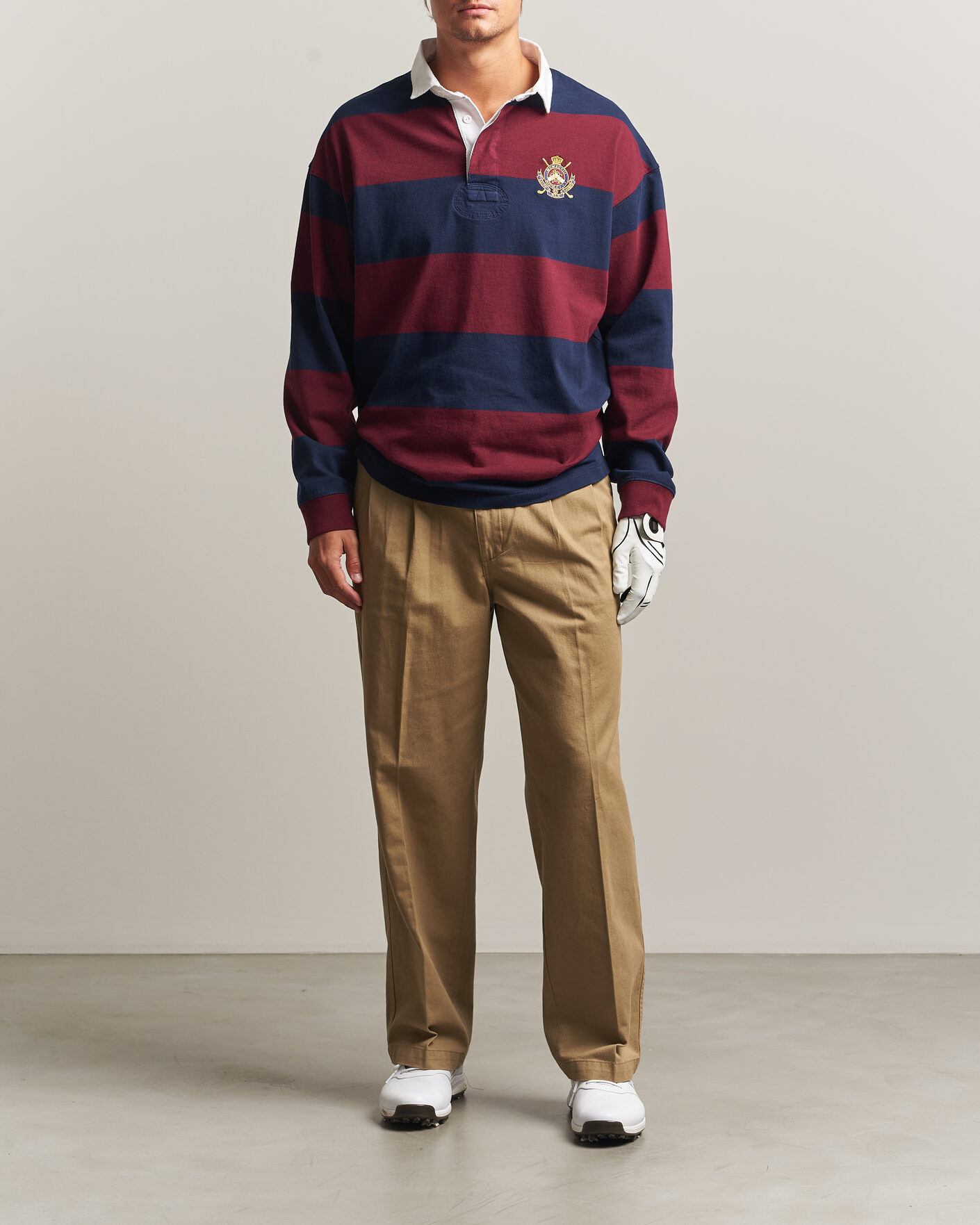 Herre | Trøjer | RLX Ralph Lauren | Polo Ralph Lauren Rugby Long Sleeve Jersey Polo Classic Wine/Navy