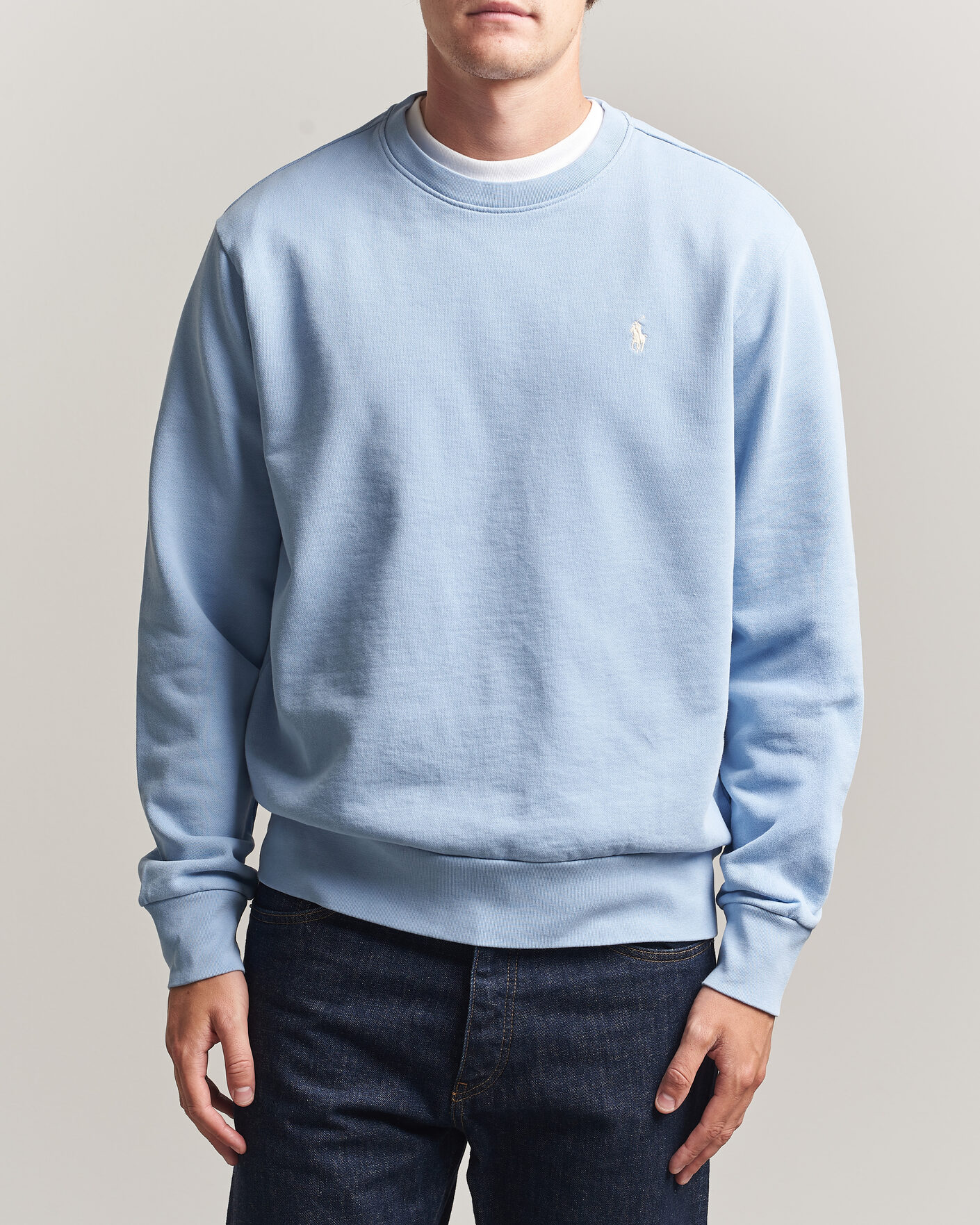 Herre | Trøjer | Polo Ralph Lauren | Loopback Terry Sweatshirt Chambray Blue