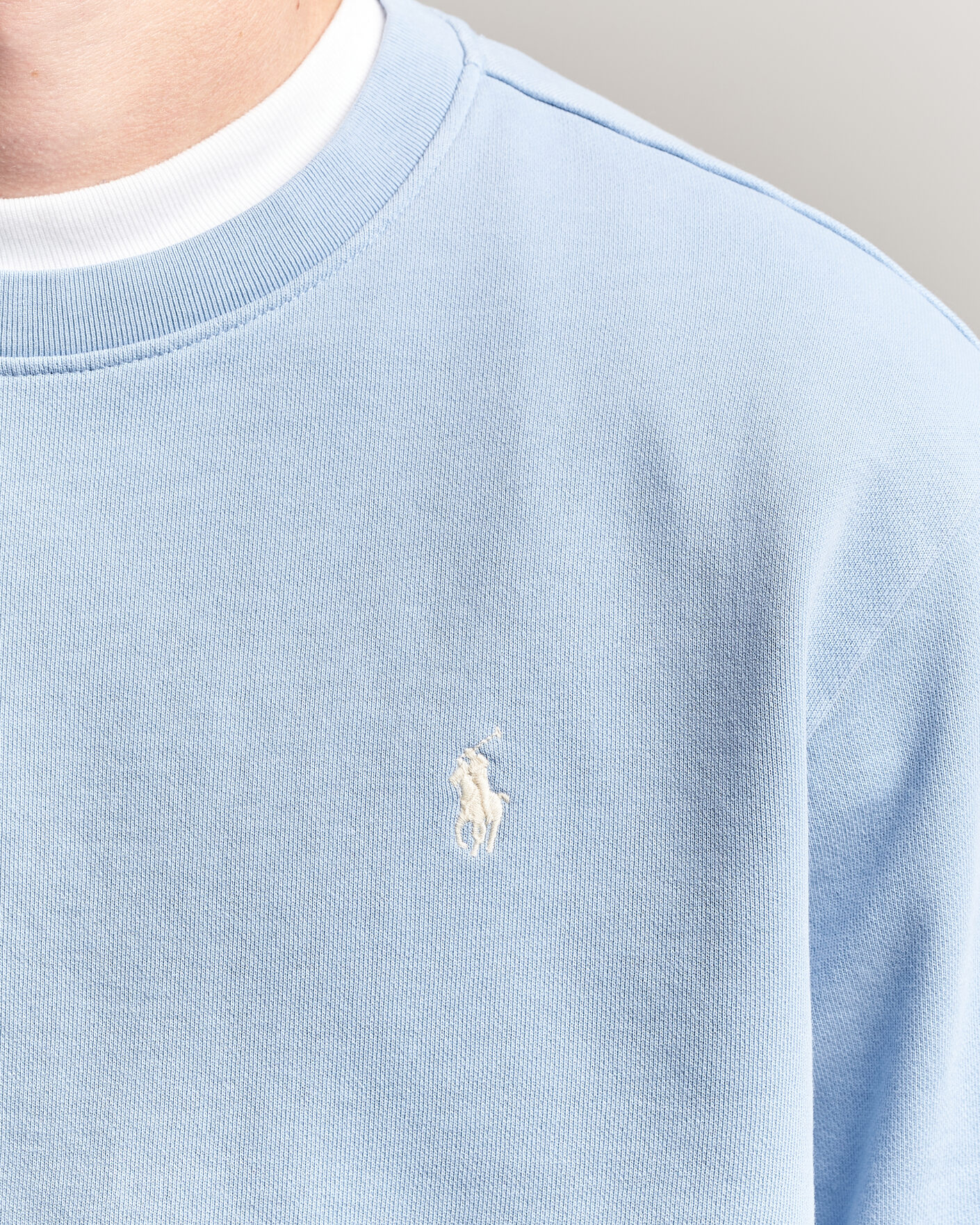 Herre | Trøjer | Polo Ralph Lauren | Loopback Terry Sweatshirt Chambray Blue