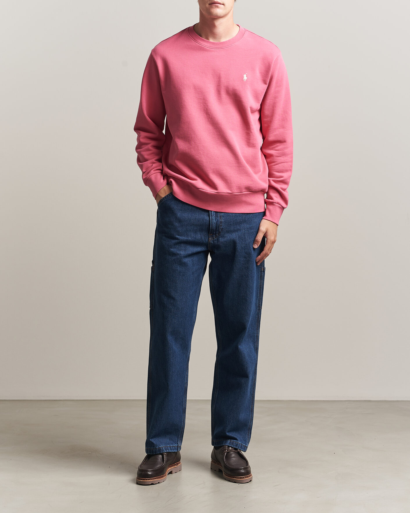 Herre | Trøjer | Polo Ralph Lauren | Loopback Terry Sweatshirt Terrance Pink
