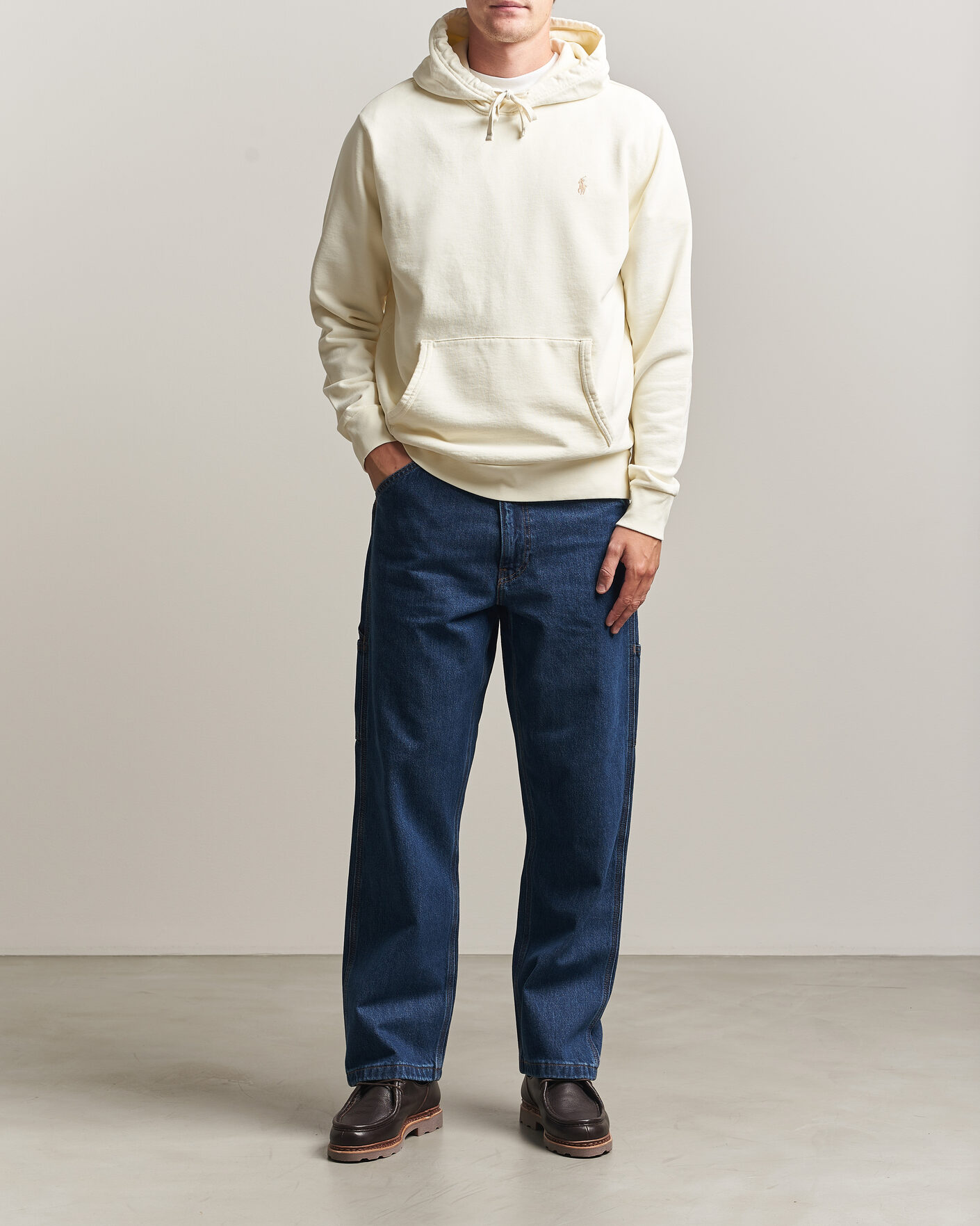 Herre | Trøjer | Polo Ralph Lauren | Loopback Terry Hoodie Clubhouse Cream
