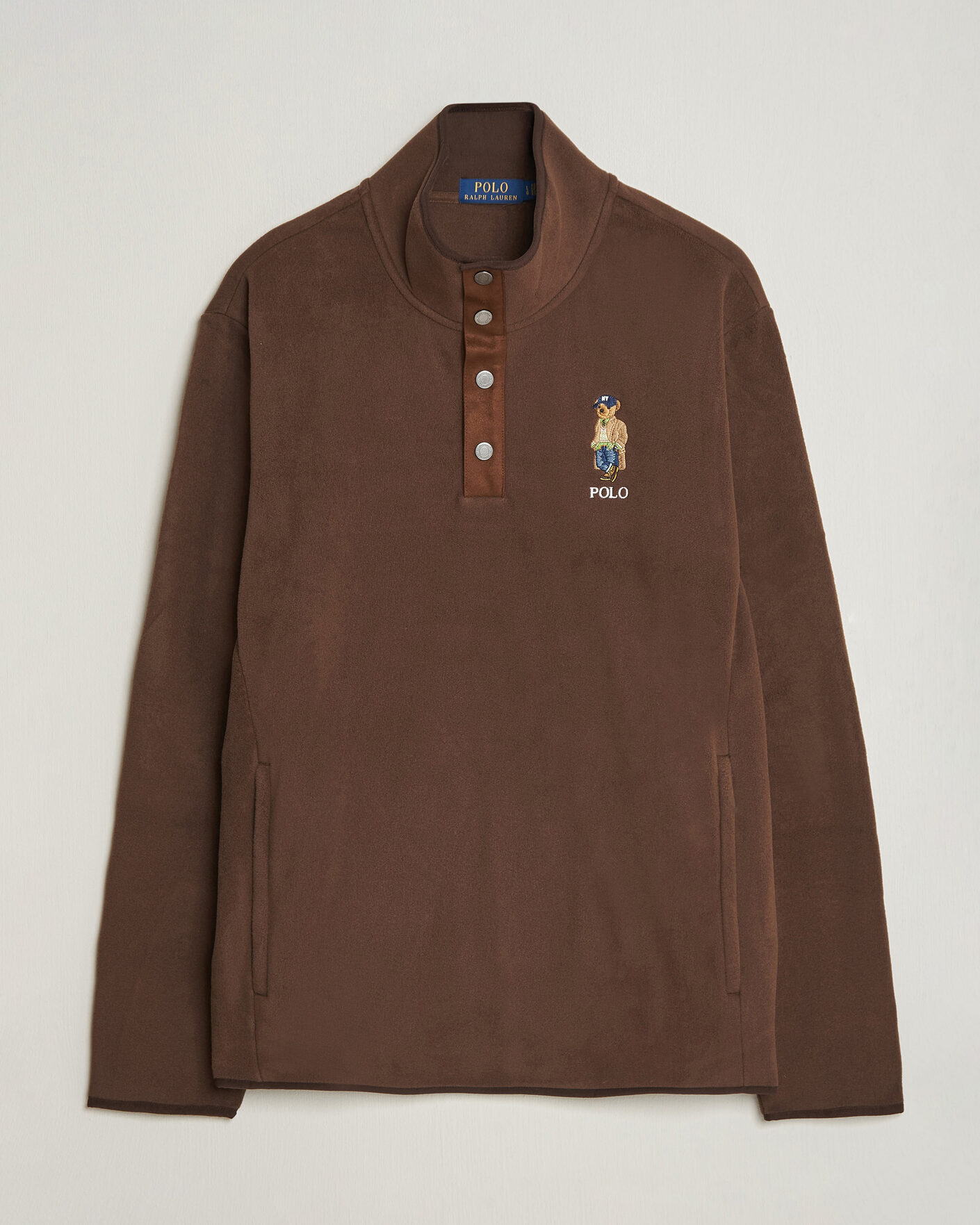 Herre | Trøjer | Polo Ralph Lauren | Fleece Pullover Sweatshirt Luggage Brown