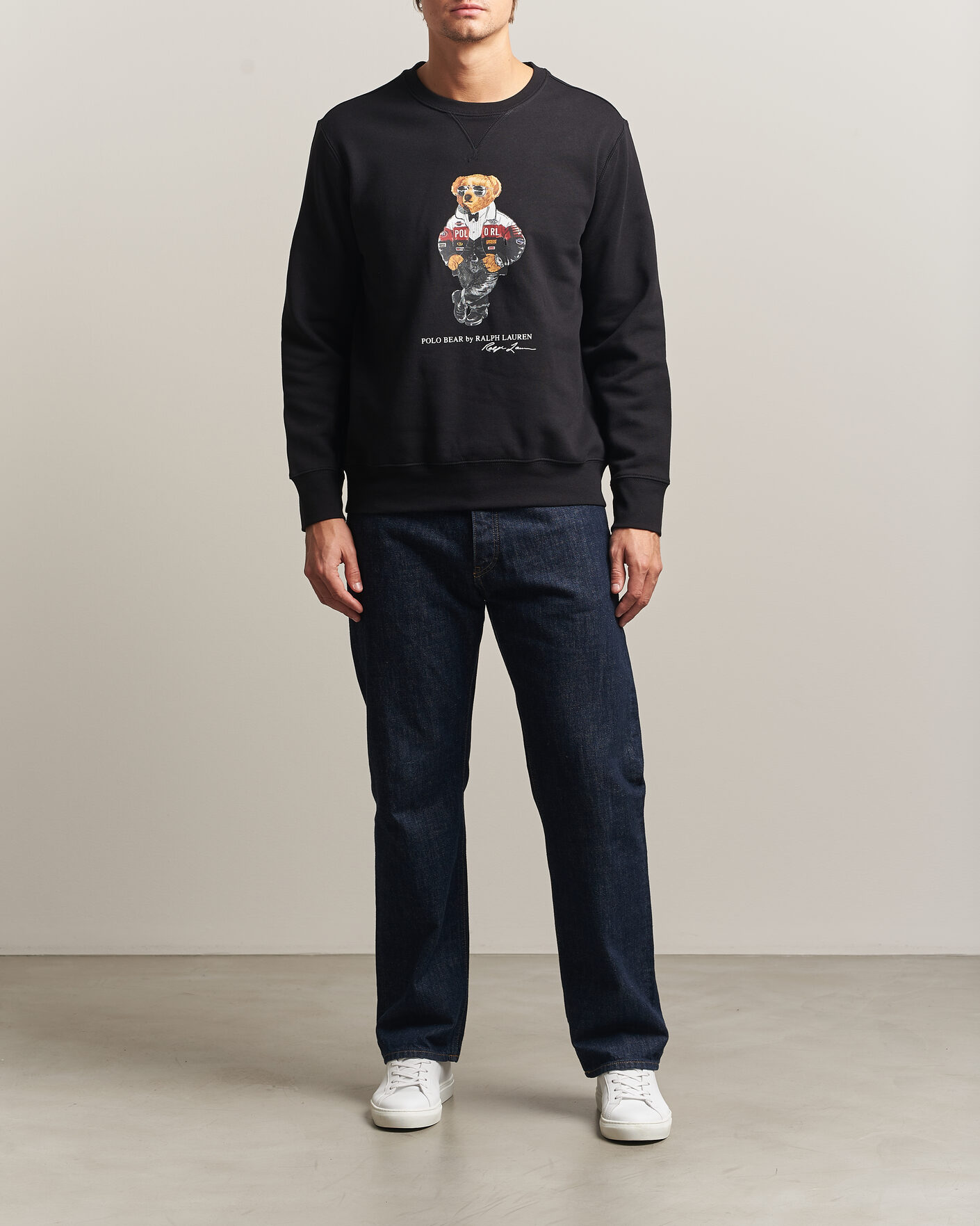 Herre | Trøjer | Polo Ralph Lauren | Fleece Bear Sweatshirt Polo Black