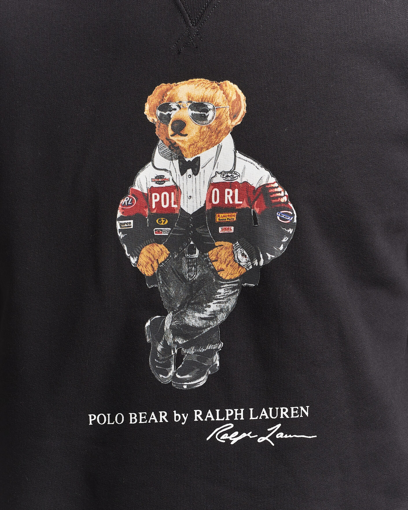 Herre | Trøjer | Polo Ralph Lauren | Fleece Bear Sweatshirt Polo Black