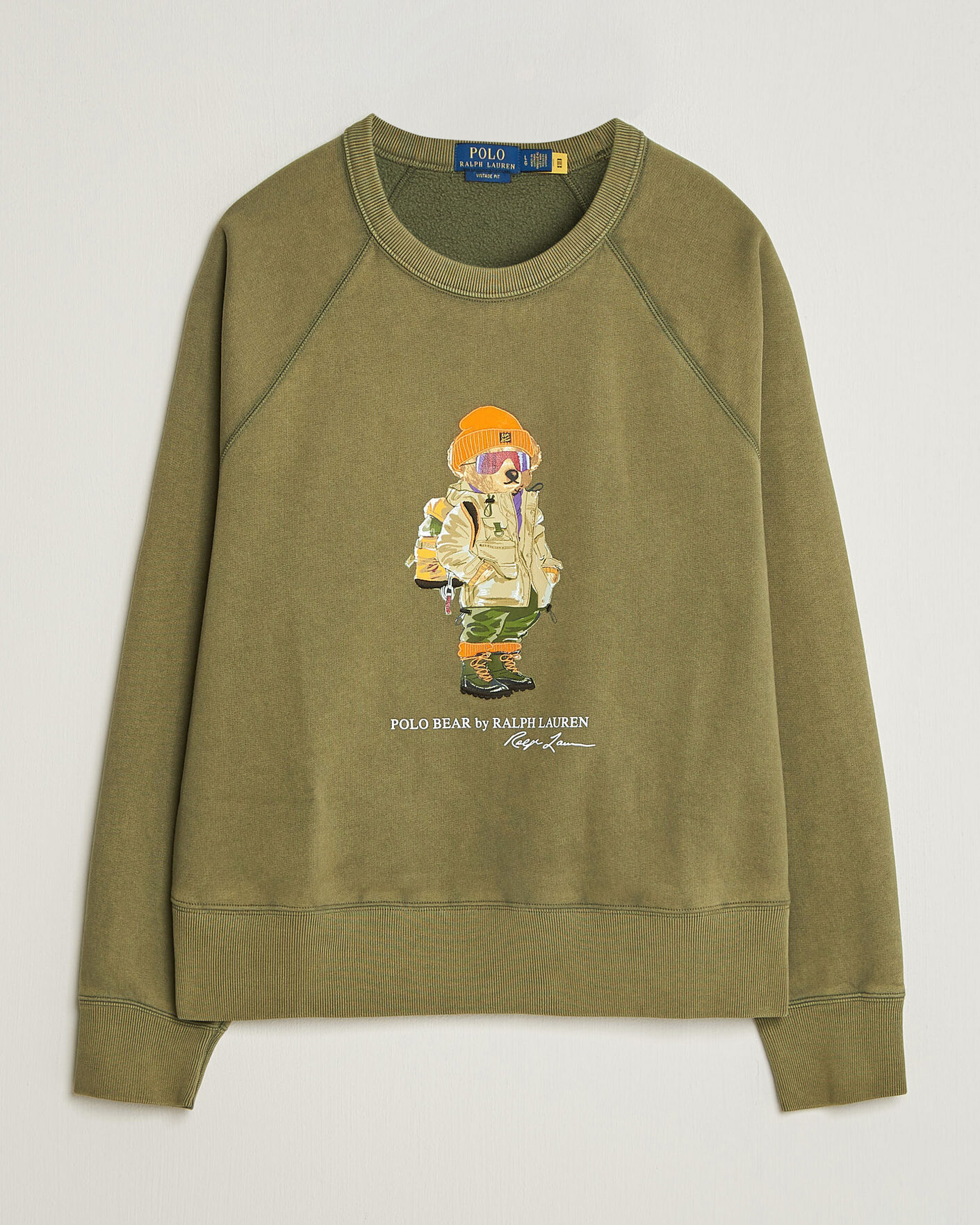 Herre | Trøjer | Polo Ralph Lauren | Fleece Bear Sweatshirt Cruise Olive