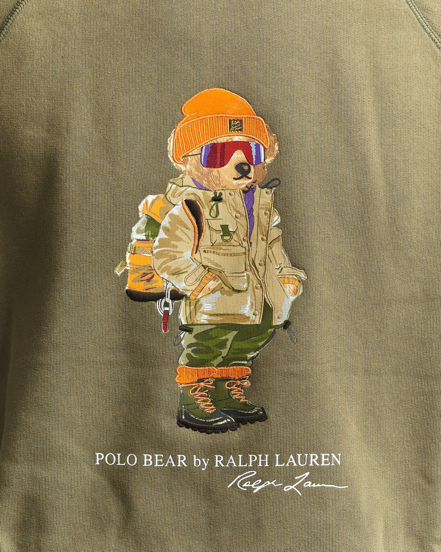 Herre | Trøjer | Polo Ralph Lauren | Fleece Bear Sweatshirt Cruise Olive