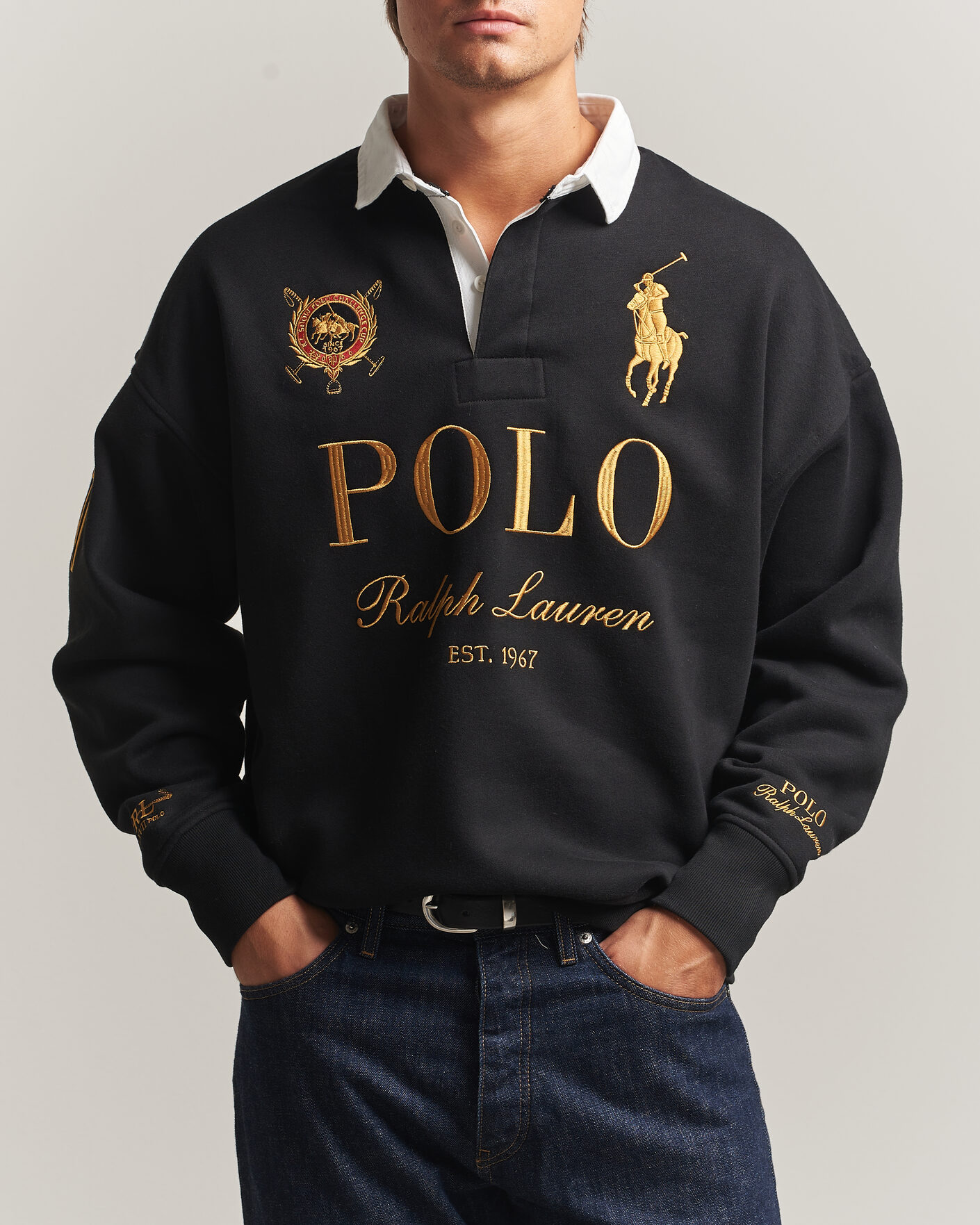 Herre | Trøjer | Polo Ralph Lauren | Magic Fleece Printed Sweatshirt Polo Black