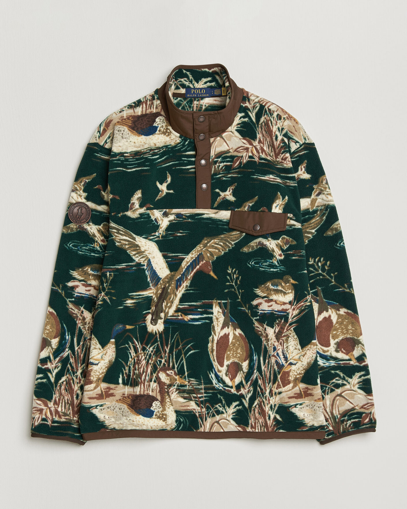 Herre | Trøjer | Polo Ralph Lauren | Printed Vintage Fleece Pullover Duck Pond Scenic