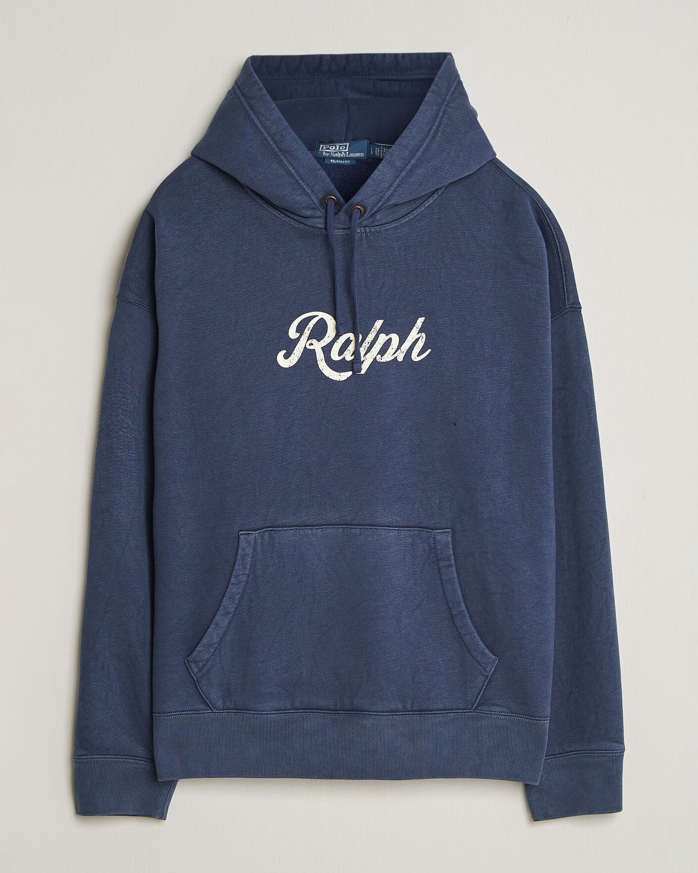 Herre | Trøjer | Polo Ralph Lauren | Vintage Fleece Logo Hoodie Dark Cobalt