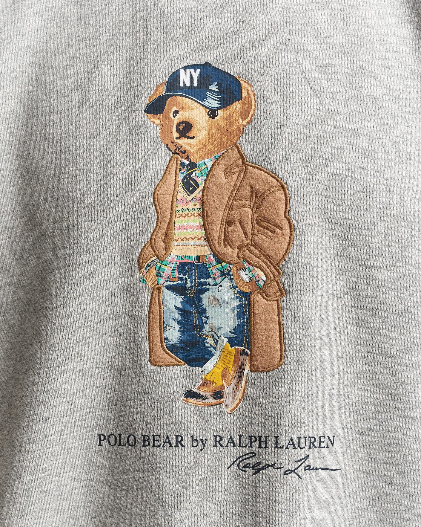 Herre | Trøjer | Polo Ralph Lauren | Athletic Fleece Bear Sweatshirt Andover Heather