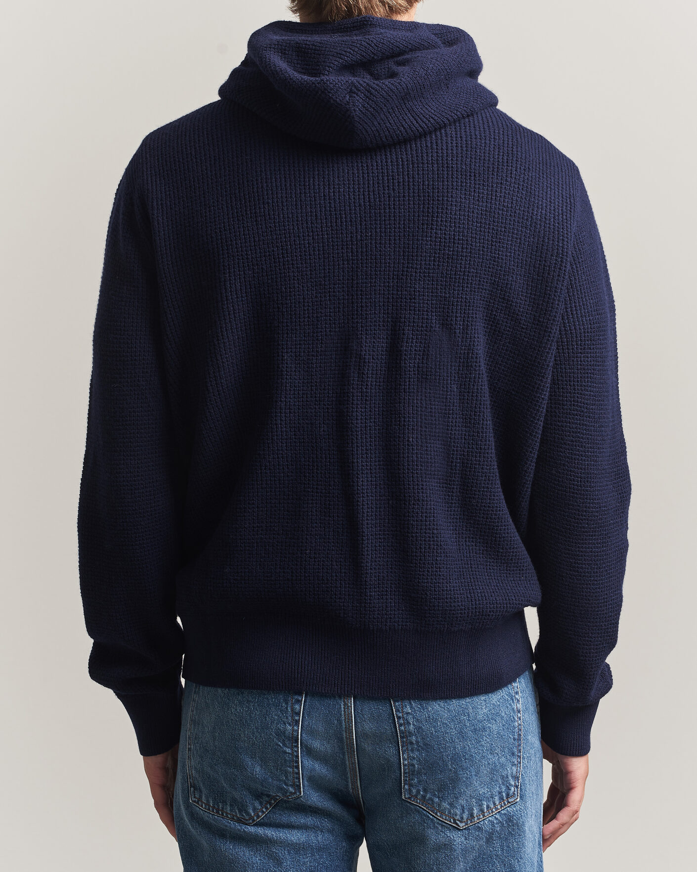 Herre | Trøjer | Polo Ralph Lauren | Cotton/Wool Full-Zip Hoodie Hunter Navy