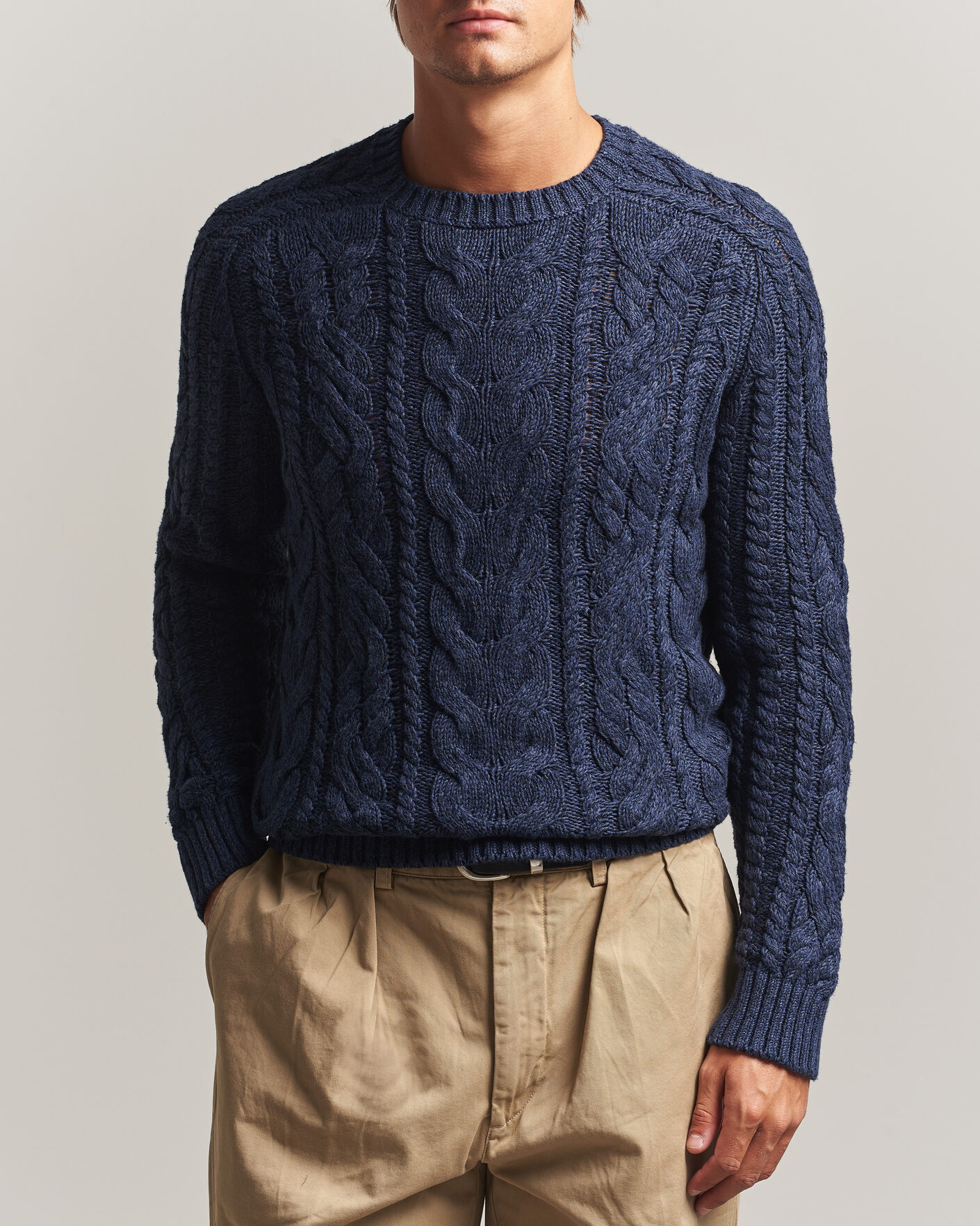 Herre | Trøjer | Polo Ralph Lauren | Cotton Marl Pullover Navy Combo