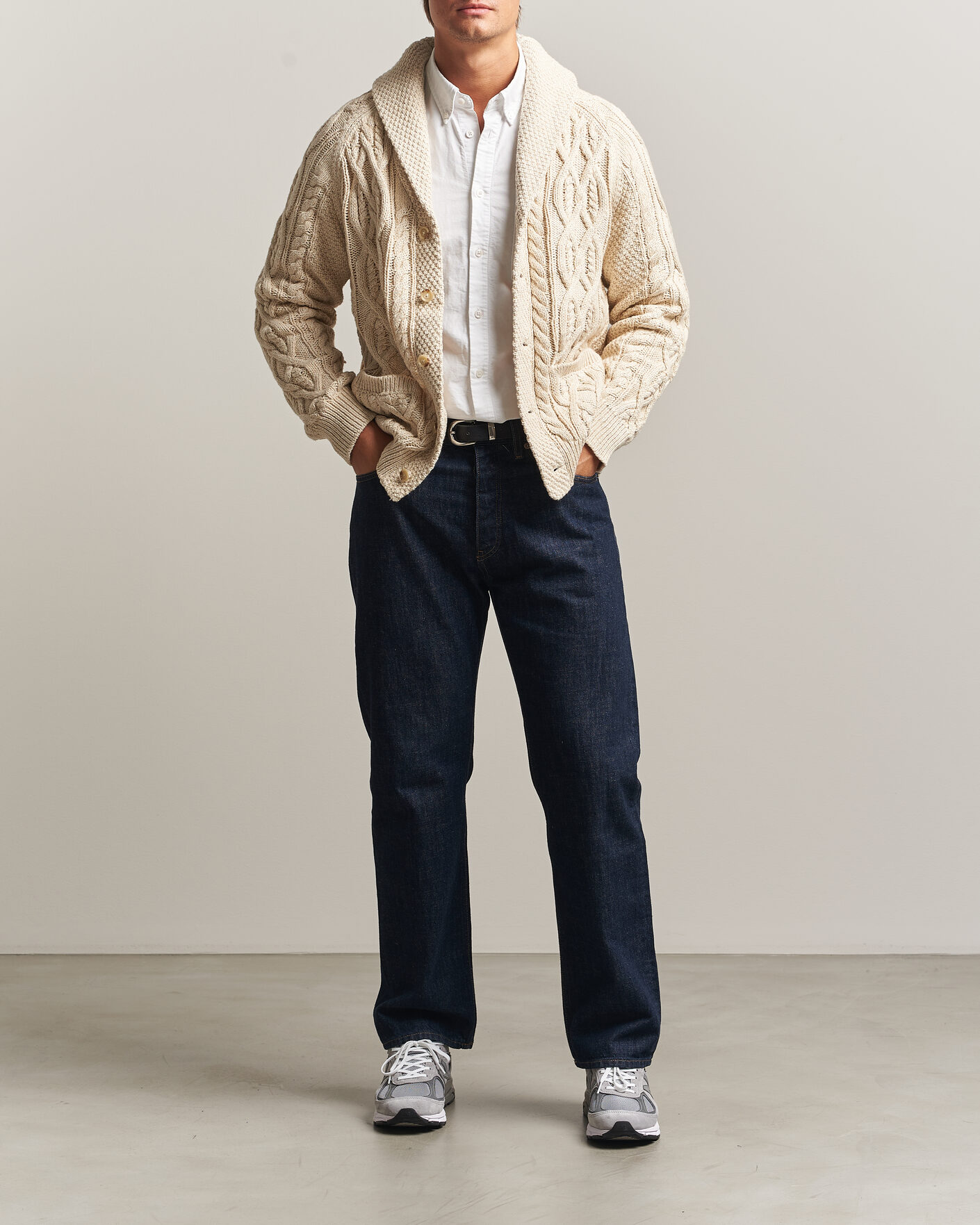 Herre | Trøjer | Polo Ralph Lauren | Cotton Marl Cardigan Oatmeal Combo