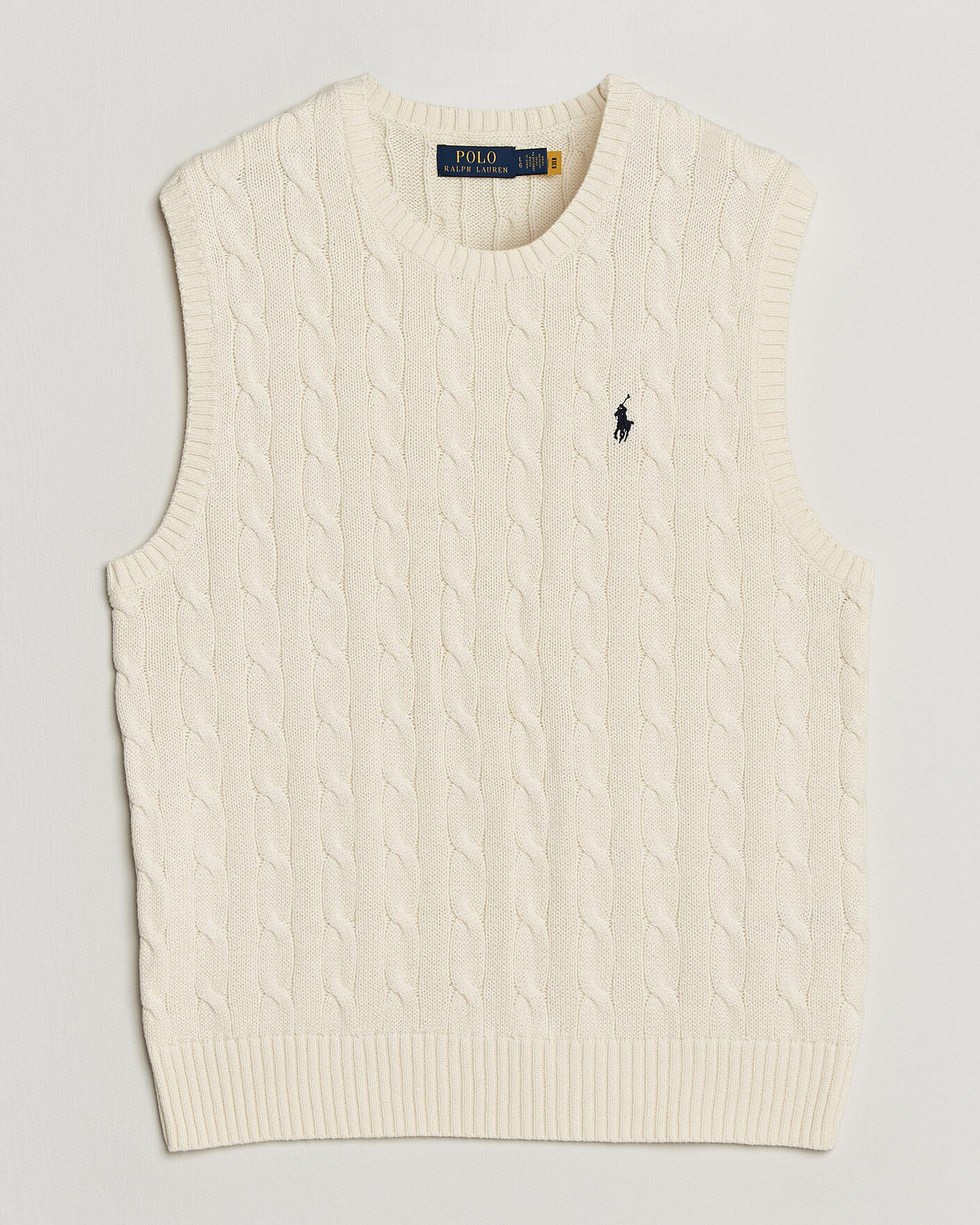 Herre | Trøjer | Polo Ralph Lauren | Cotton Cable Vest Andover Cream