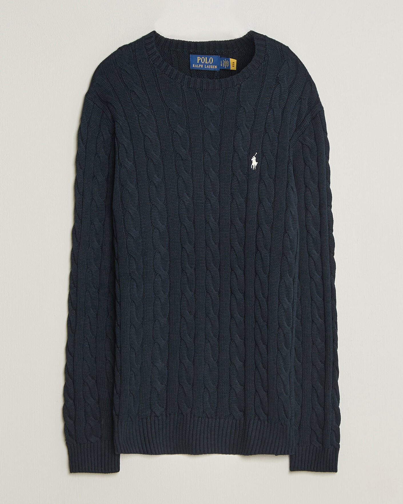 Herre | Trøjer | Polo Ralph Lauren | Cotton Cable Pullover Hunter Navy