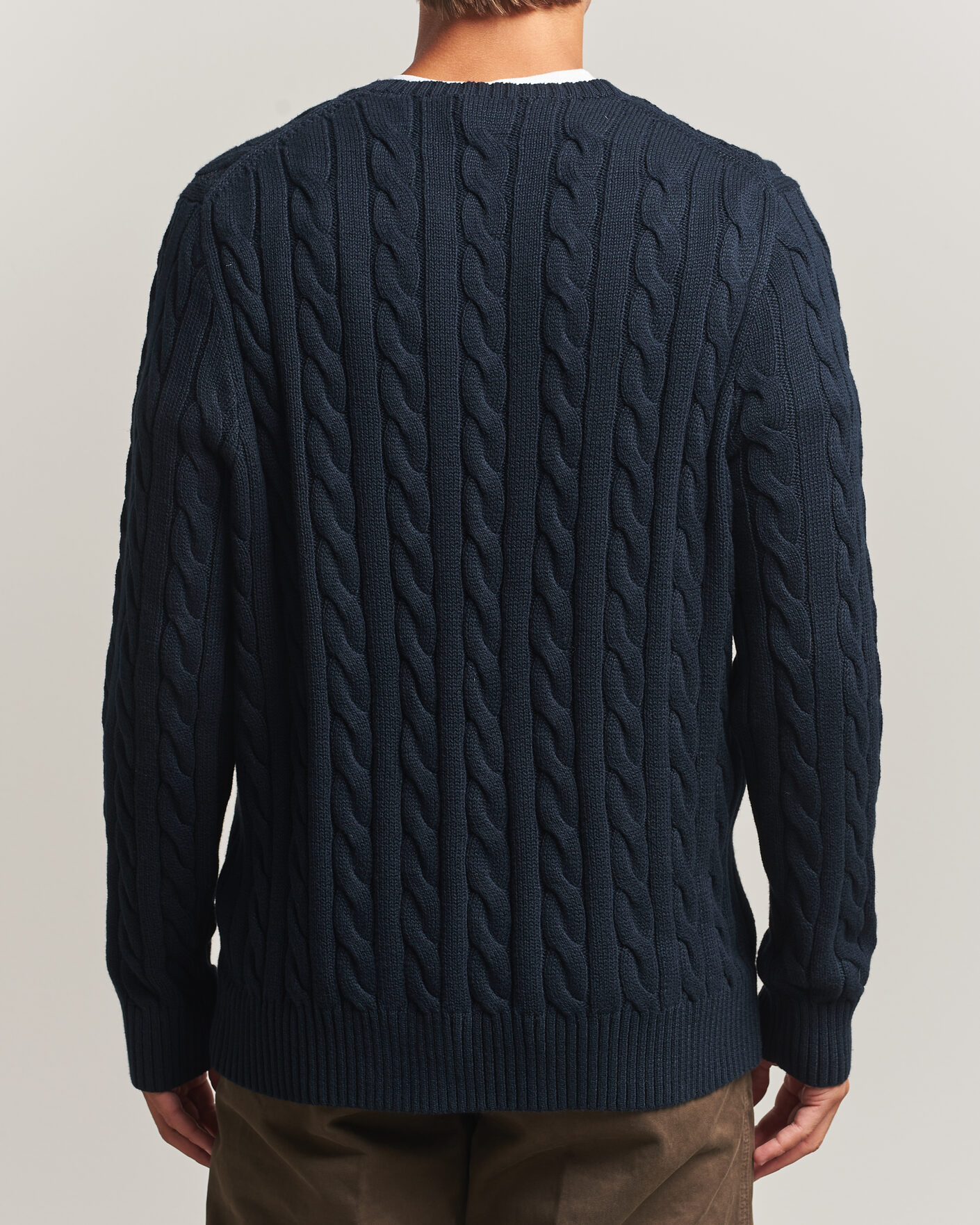 Herre | Trøjer | Polo Ralph Lauren | Cotton Cable Pullover Hunter Navy