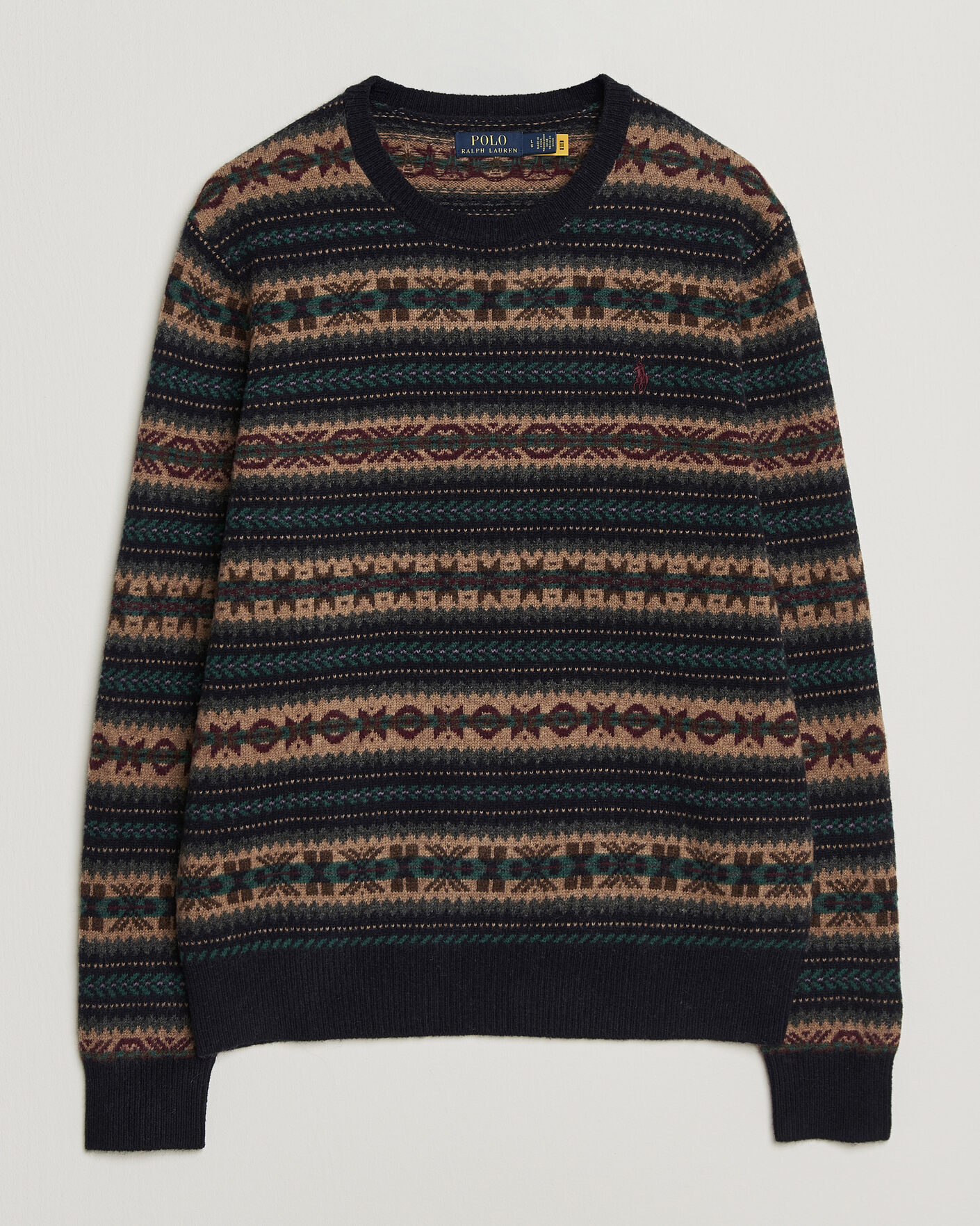 Herre | Trøjer | Polo Ralph Lauren | Fair Isle Wool Sweater Navy Combo