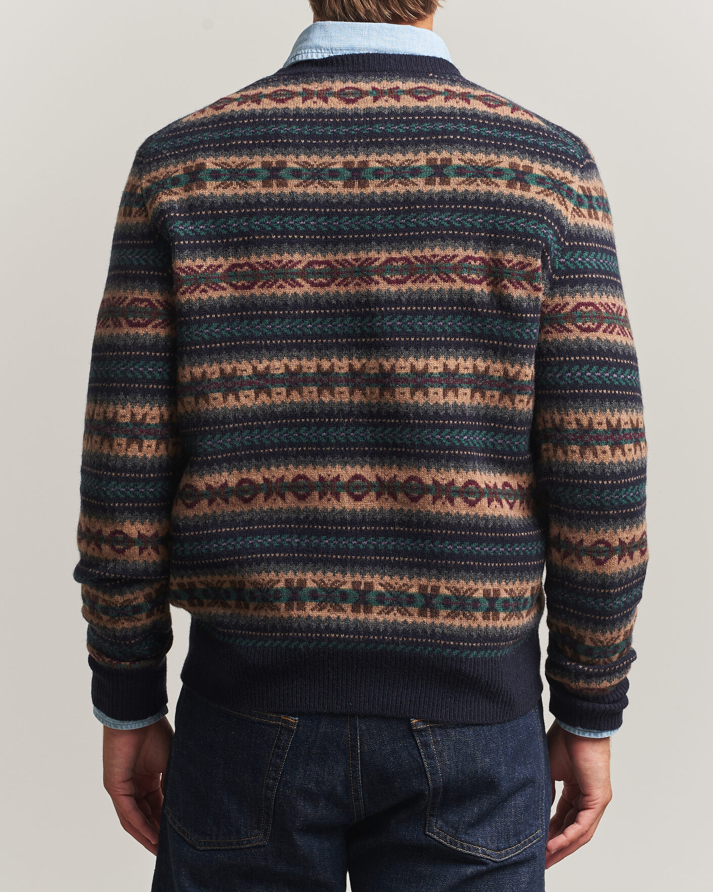 Herre | Trøjer | Polo Ralph Lauren | Fair Isle Wool Sweater Navy Combo