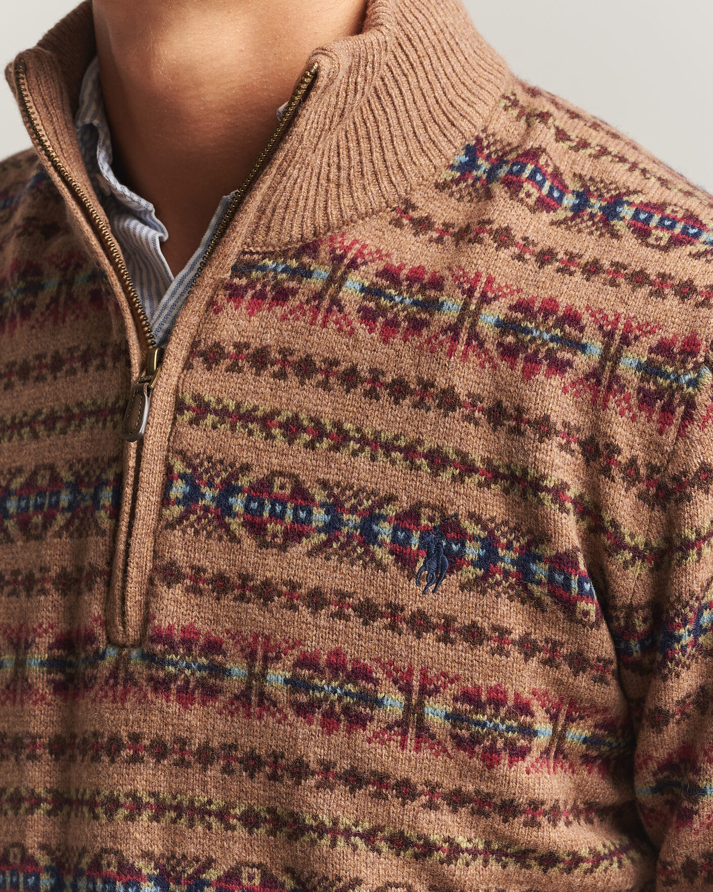 Herre | Trøjer | Polo Ralph Lauren | Fair Isle Wool Half-Zip Multi Combo