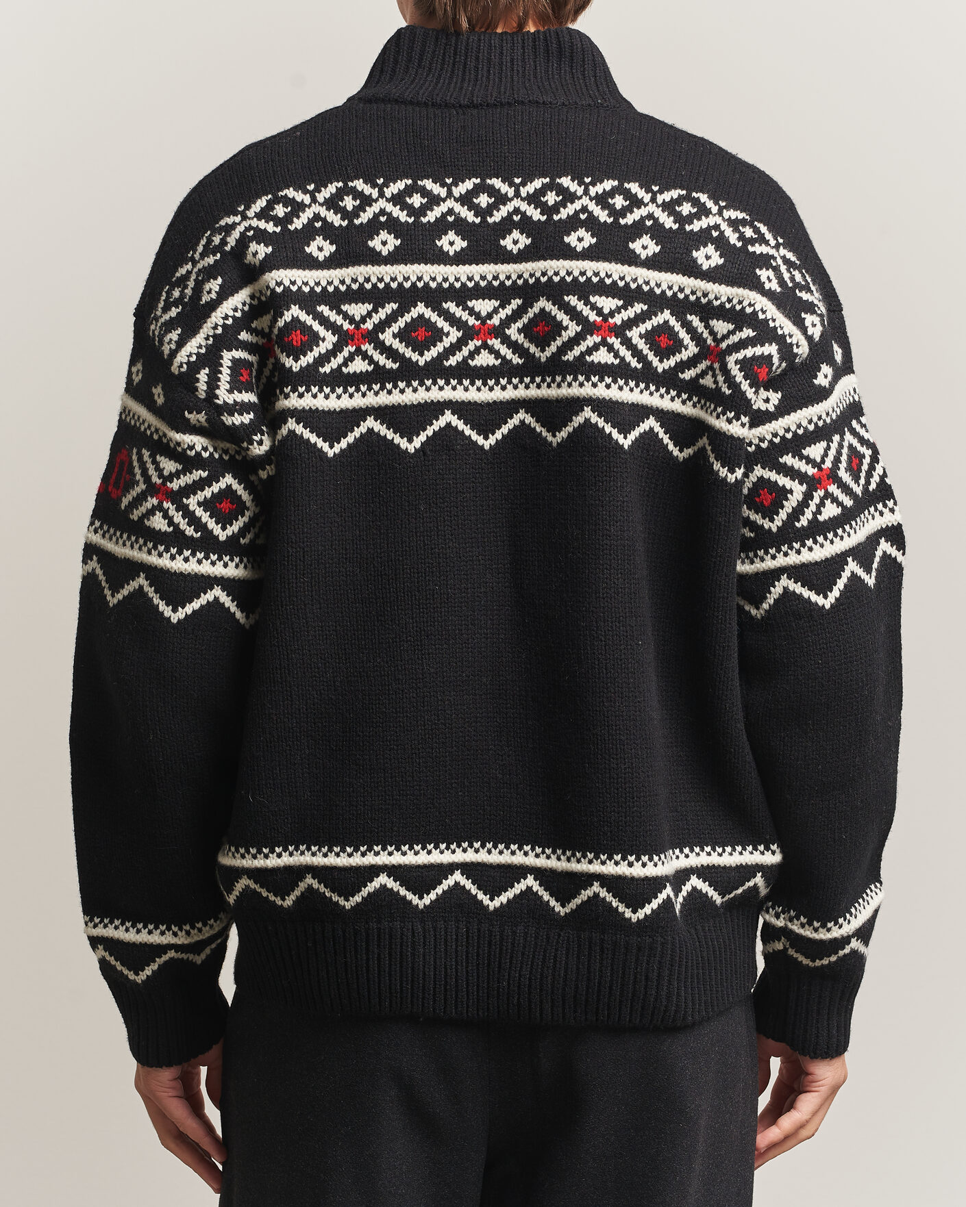 Herre | Trøjer | Polo Ralph Lauren | Wool Cotton Blend Sweater Black Combo