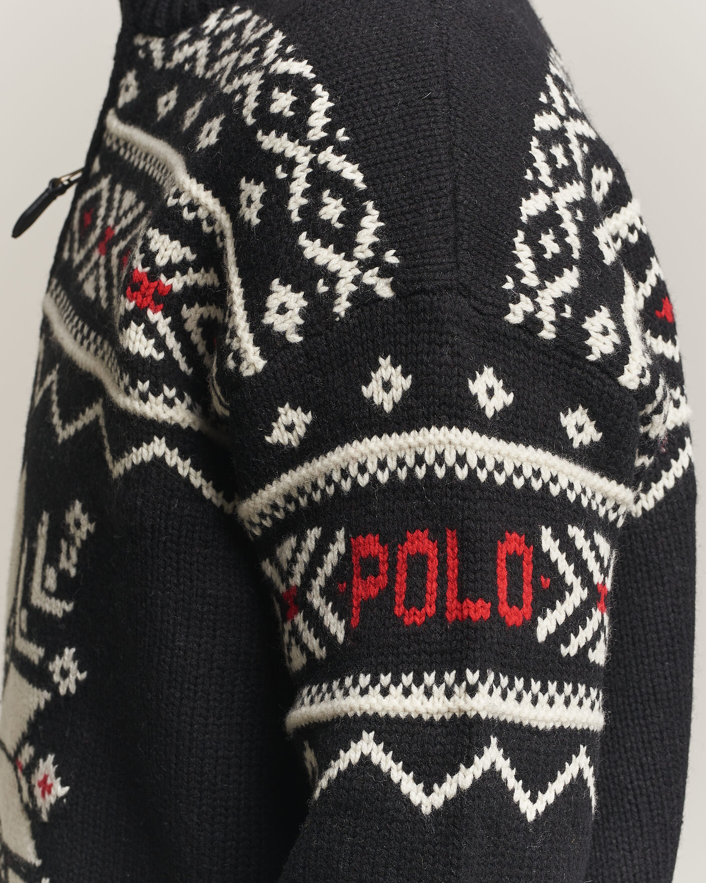 Herre | Trøjer | Polo Ralph Lauren | Wool Cotton Blend Sweater Black Combo