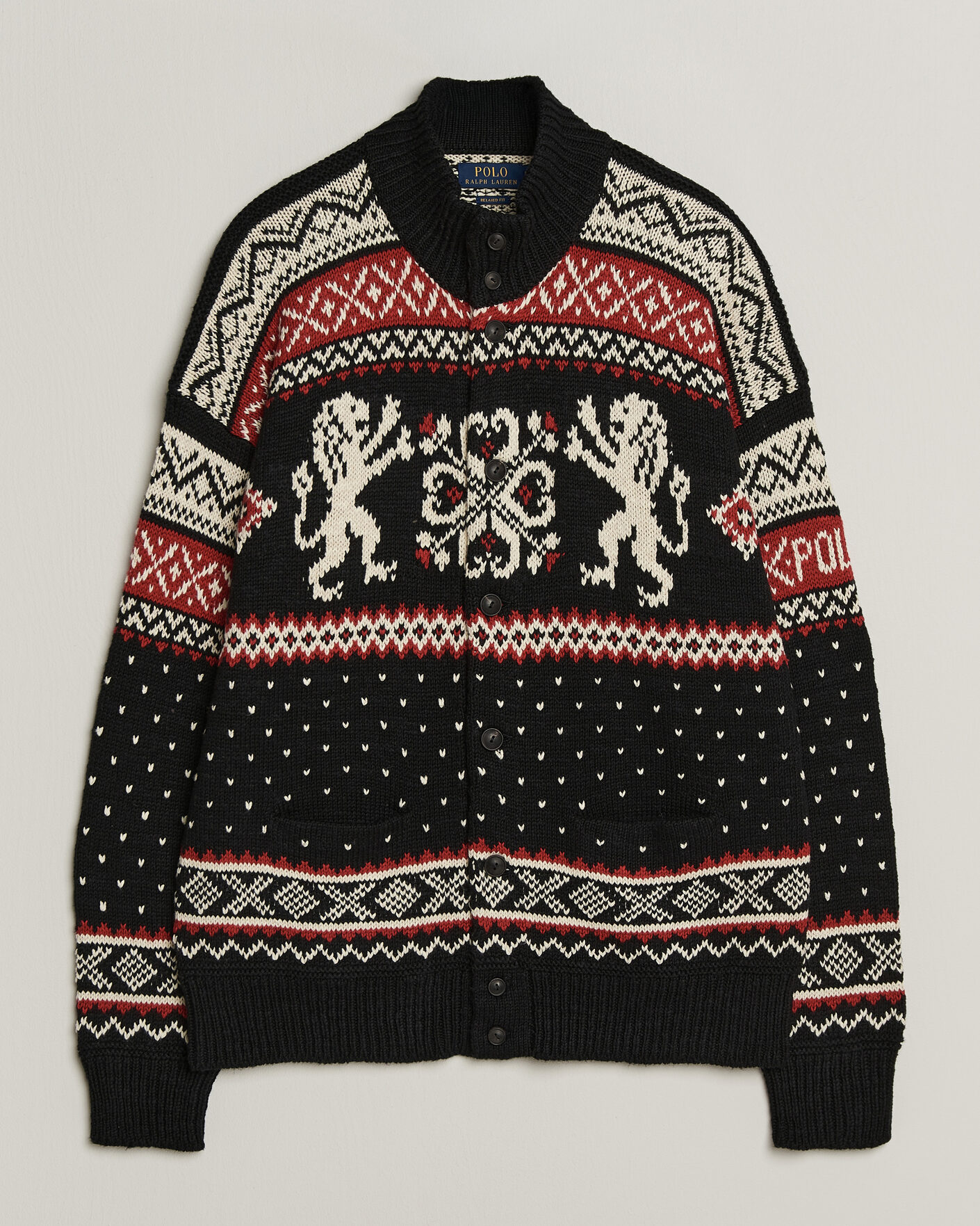 Herre | Trøjer | Polo Ralph Lauren | Cotton/Cashmere Cardigan Black Combo