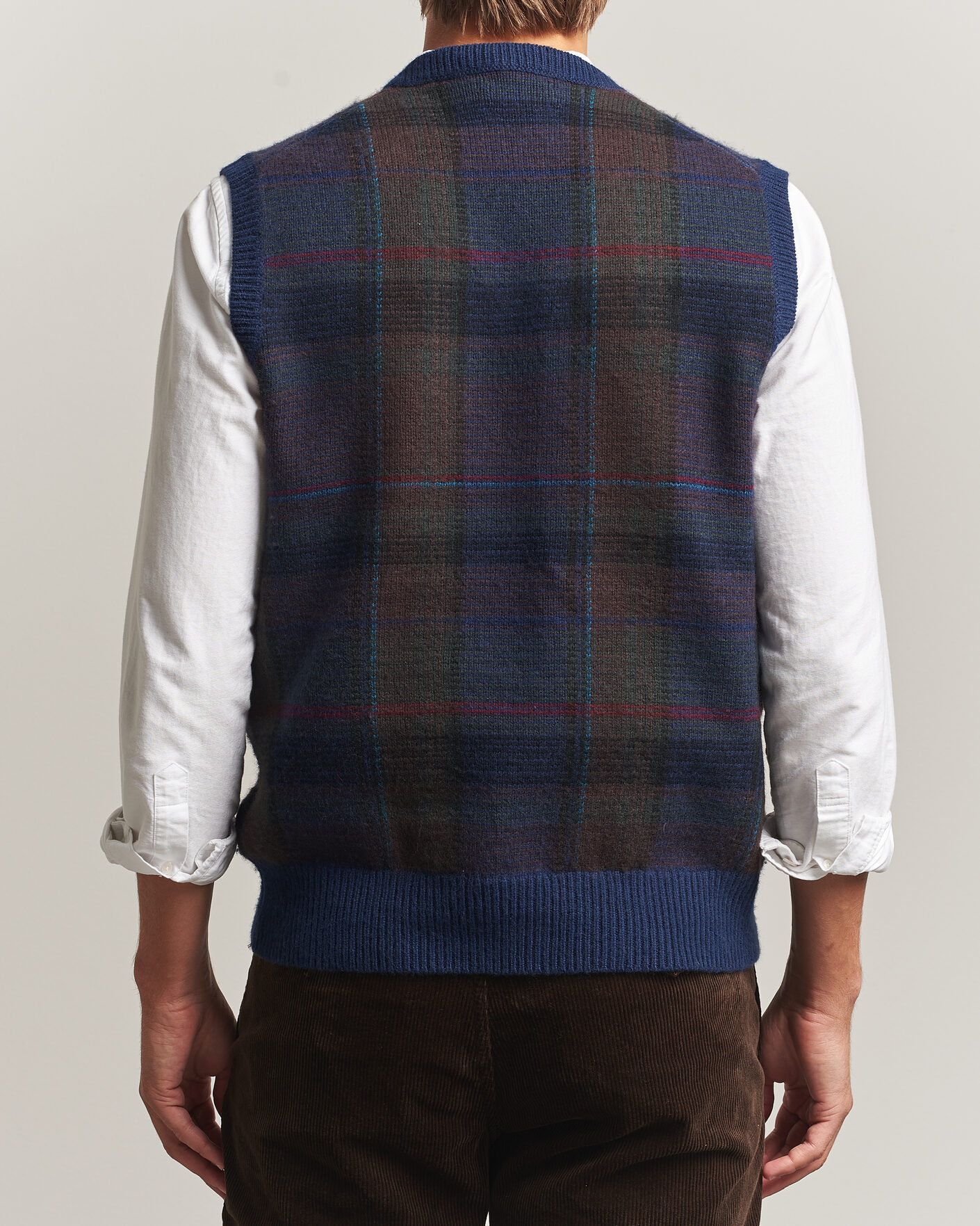 Herre | Trøjer | Polo Ralph Lauren | Hudson Cotton Blend V-Neck Vest Navy Multi