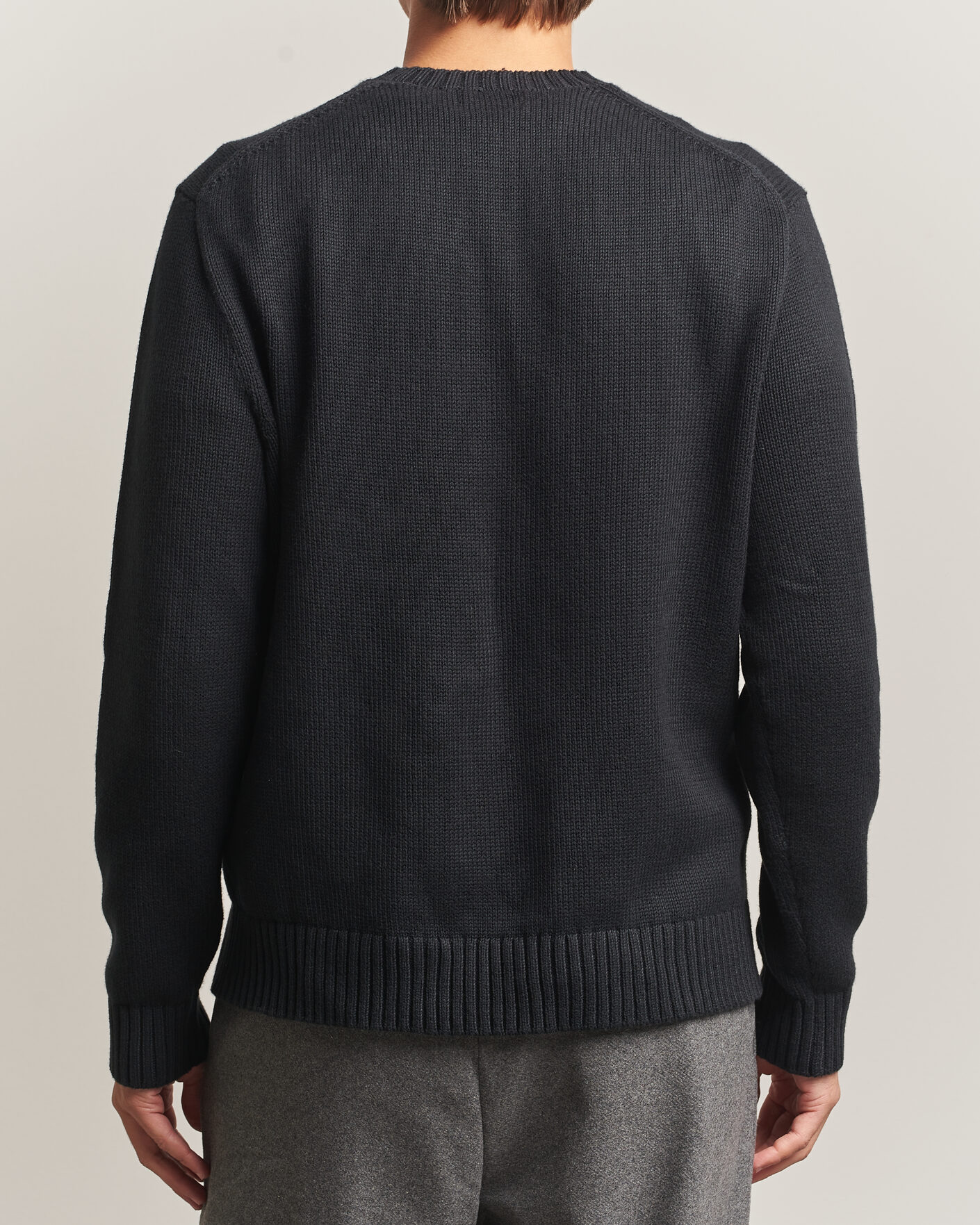 Herre | Trøjer | Polo Ralph Lauren | Cotton Blend Bear Sweater Polo Black