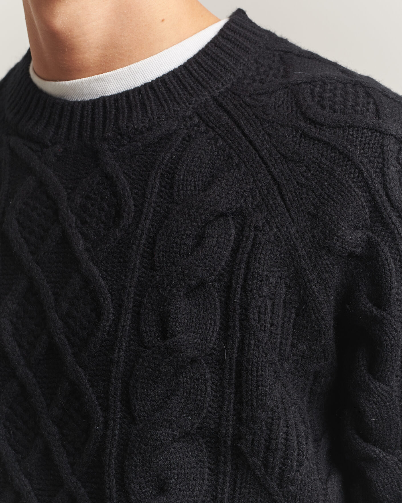 Herre | Trøjer | Polo Ralph Lauren | Wool/Alpaca Pullover Polo Black