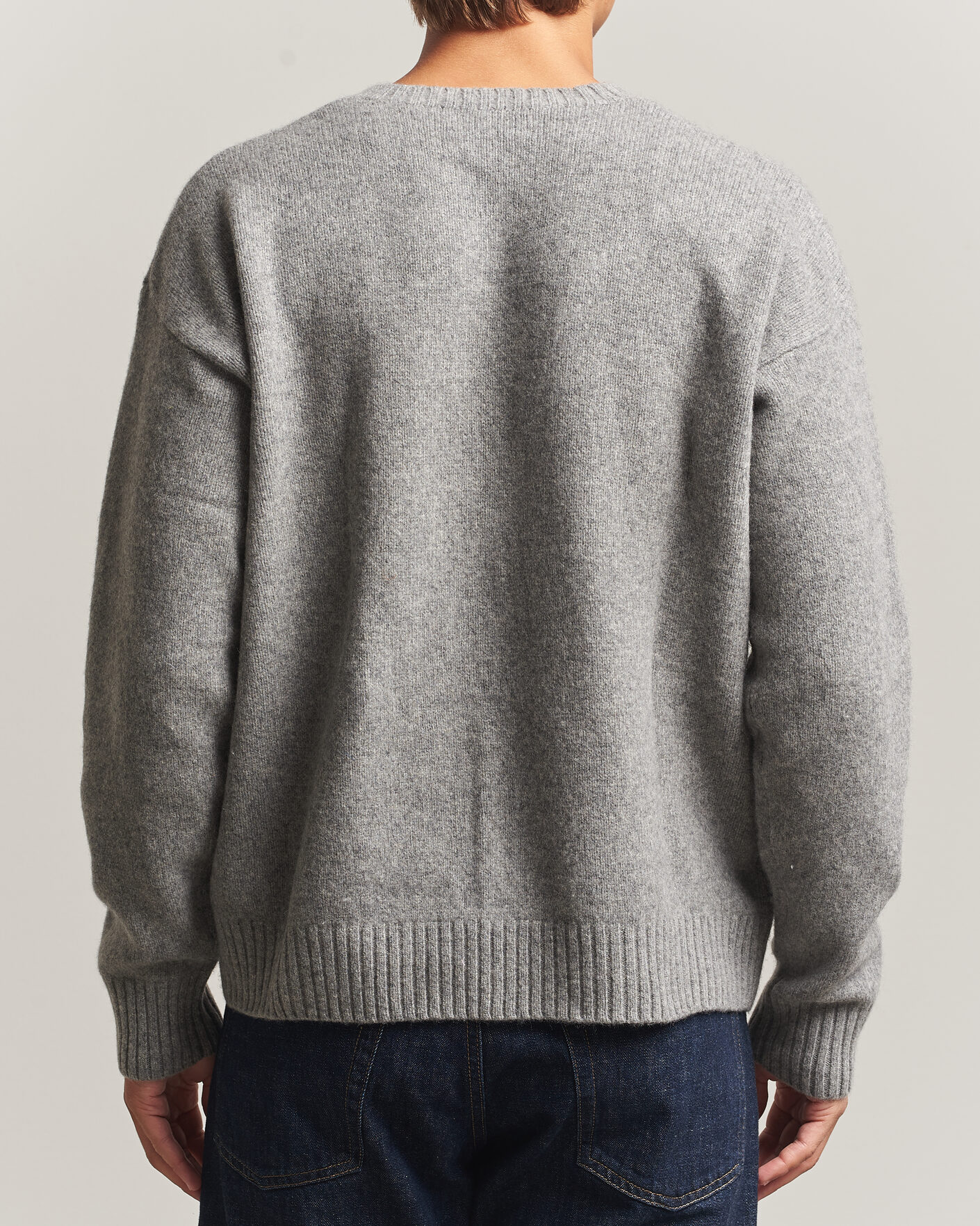 Herre | Trøjer | Polo Ralph Lauren | Wool Blend Bear Sweater Grey Combo