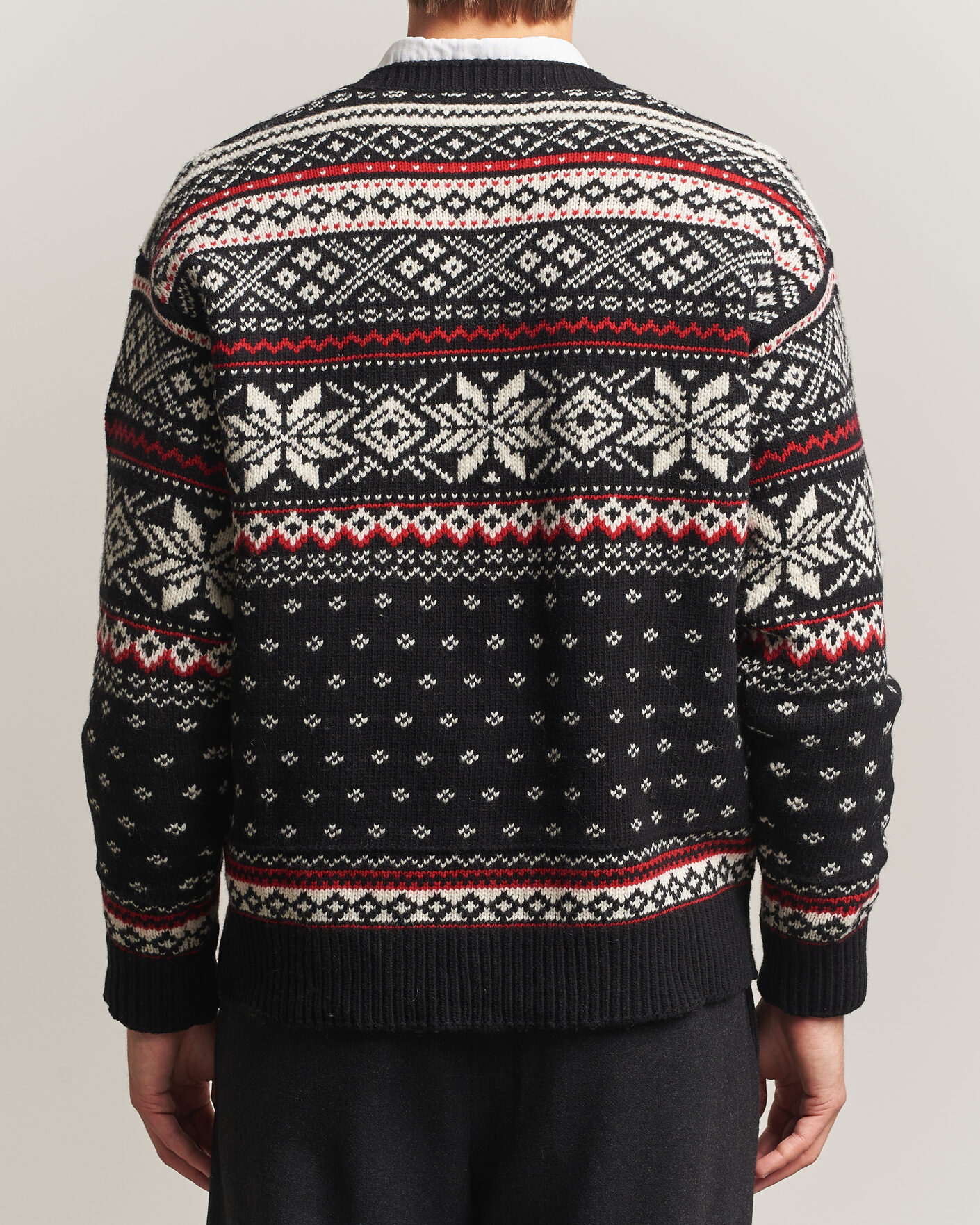Herre | Trøjer | Polo Ralph Lauren | Royal Holiday Wool Sweater Black Combo