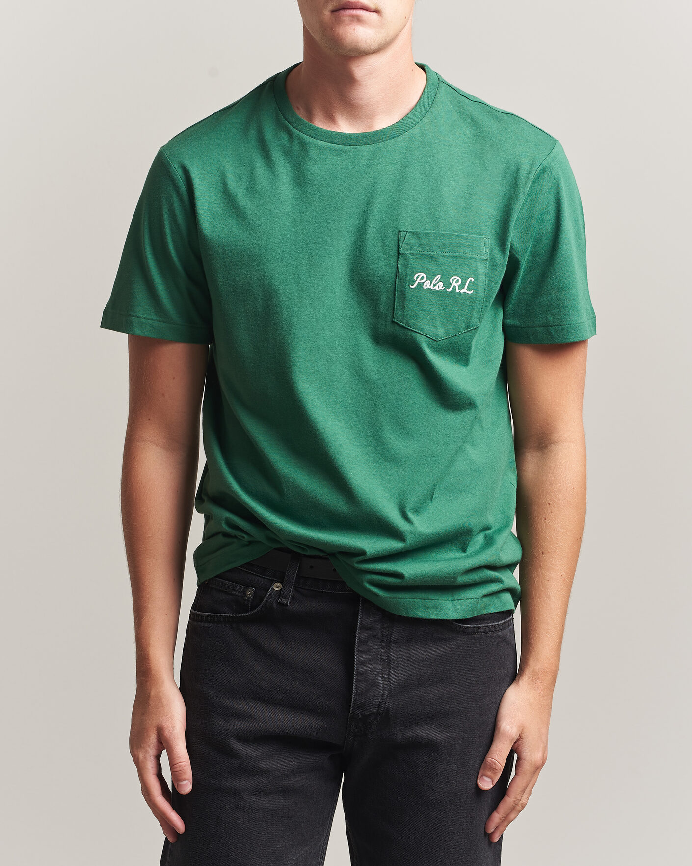 Herre | T-Shirts | Polo Ralph Lauren | Custom Slit Fit Bear T-Shirt Verano Green