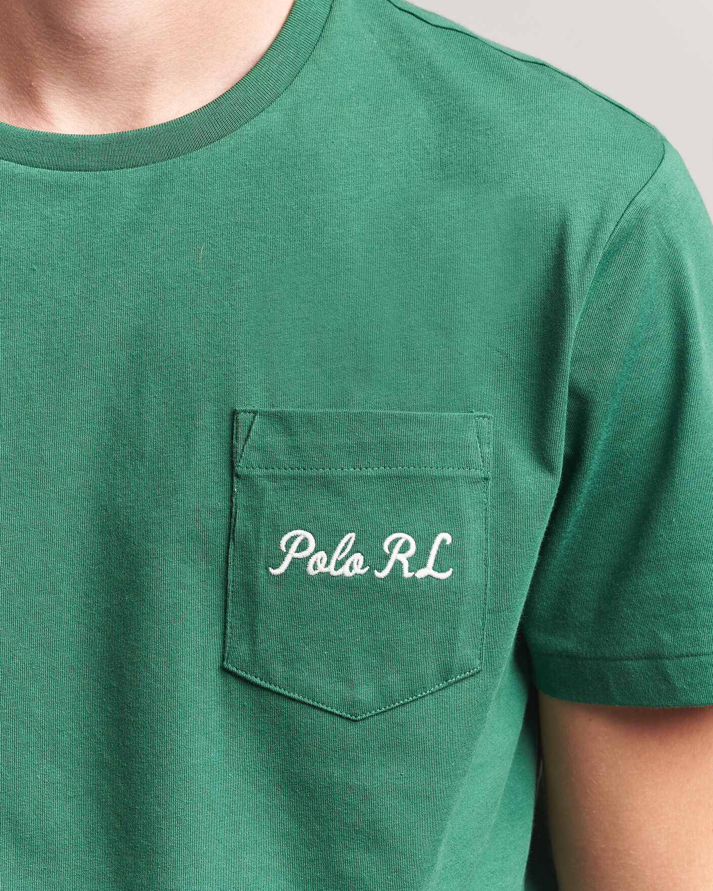 Herre | T-Shirts | Polo Ralph Lauren | Custom Slit Fit Bear T-Shirt Verano Green