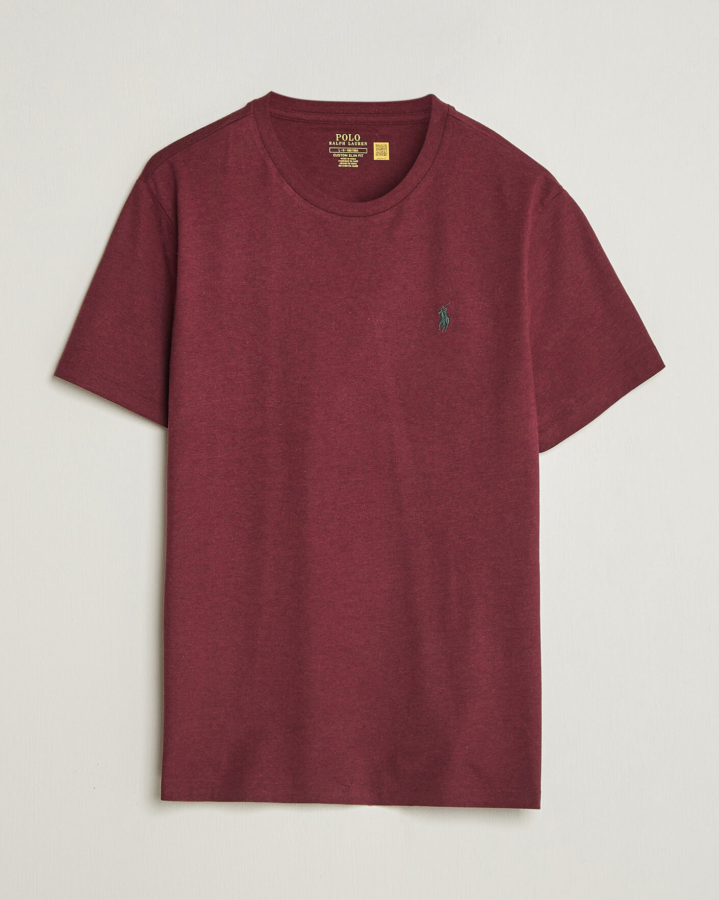 Herre | T-Shirts | Polo Ralph Lauren | Custom Slim Fit T-shirt Spring Wine Heather